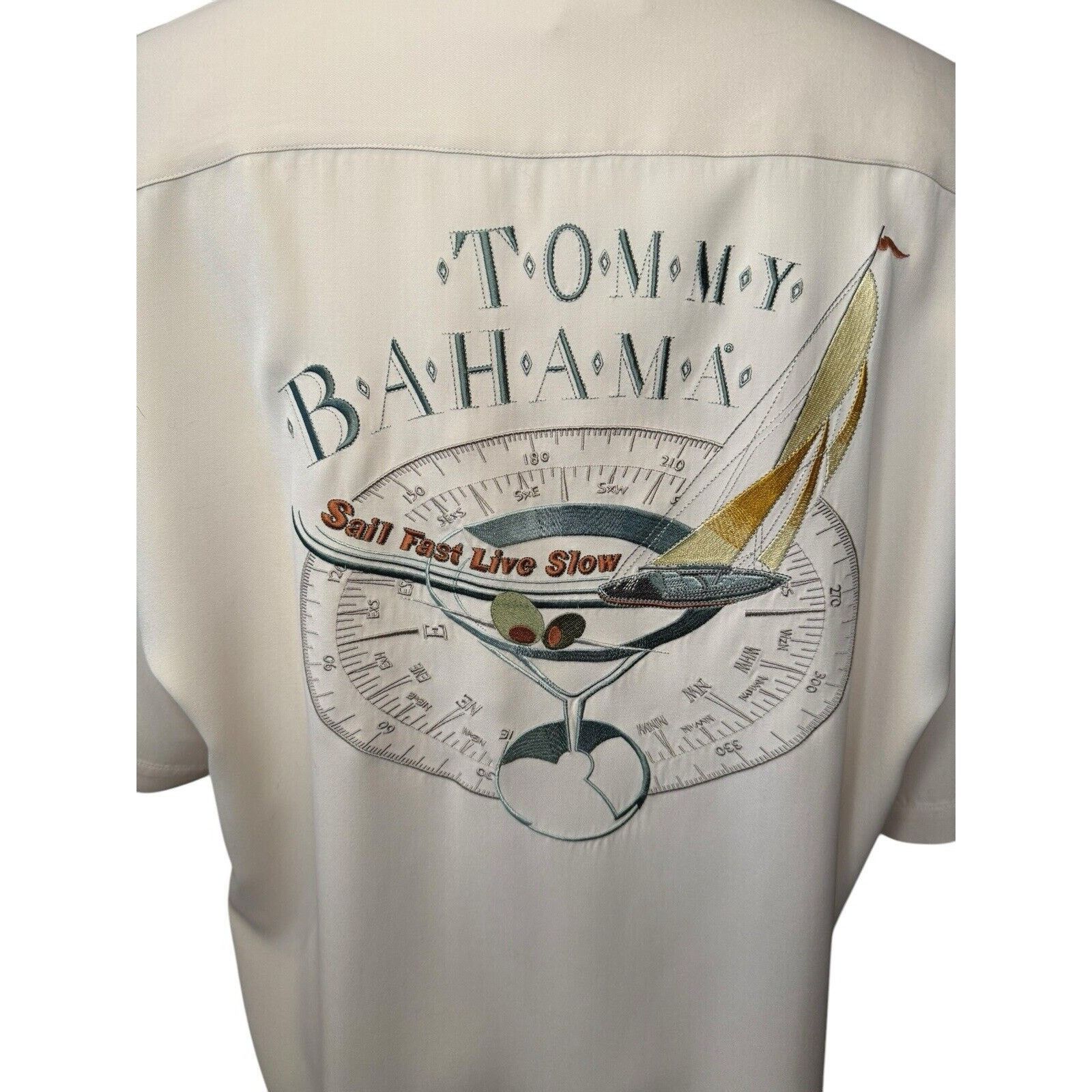 Tommy Bahama Tommy Bahama Silk Embroidered Shirt TINY FLAW Size US XL / EU 56 / 4 - 6 Thumbnail