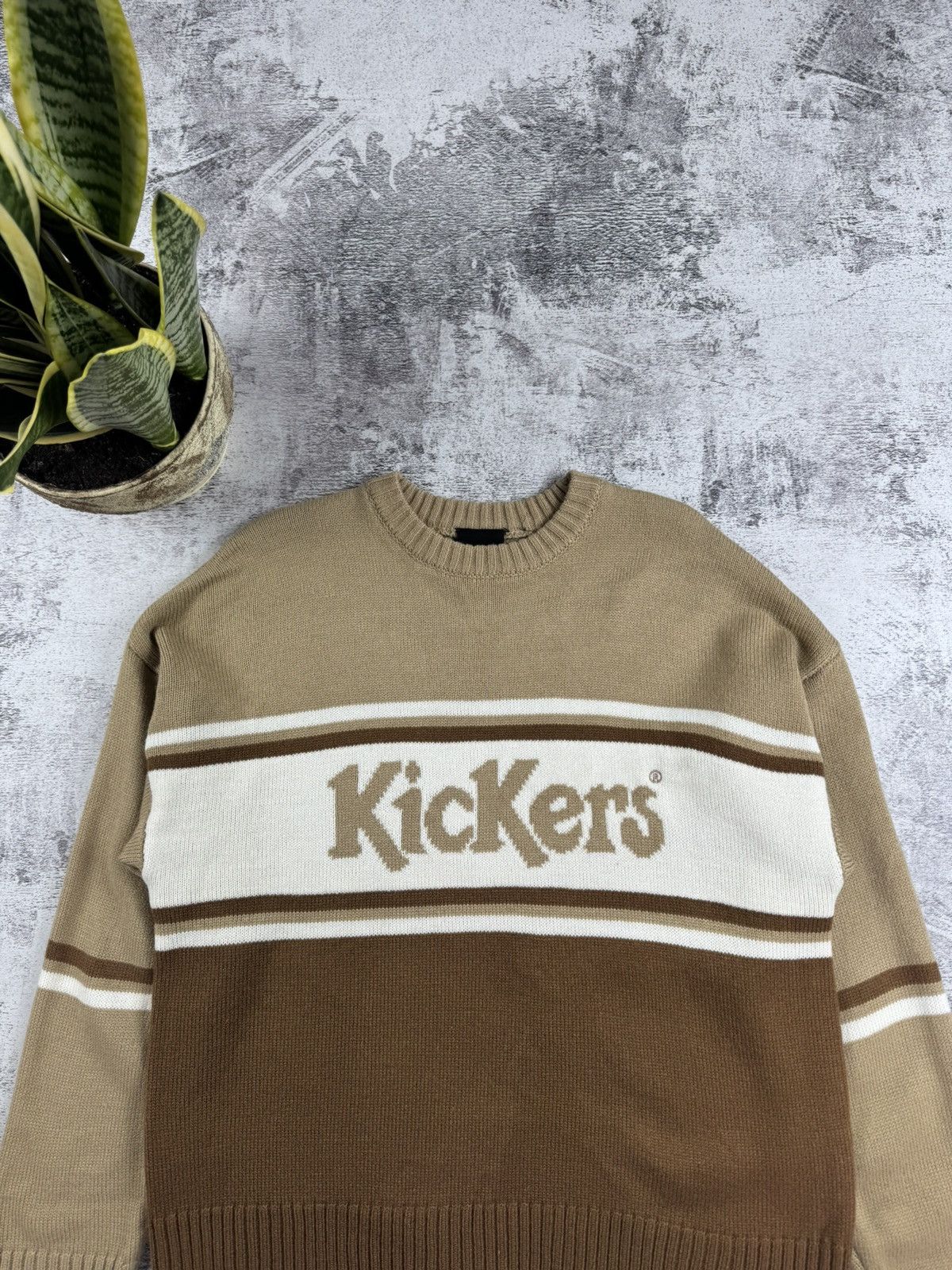 Kickers KICKERS Hip Hop Wool Knit Sweater Small Sweatshirt Pullover Size US S / EU 44-46 / 1 - 6 Thumbnail