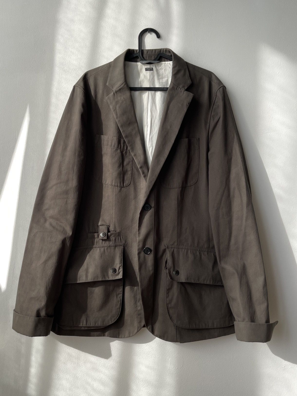 Armani Exchange Armani Exchange Men's M Brown Utility Field Blazer Jacket Size US M / EU 48-50 / 2 - 4 Thumbnail