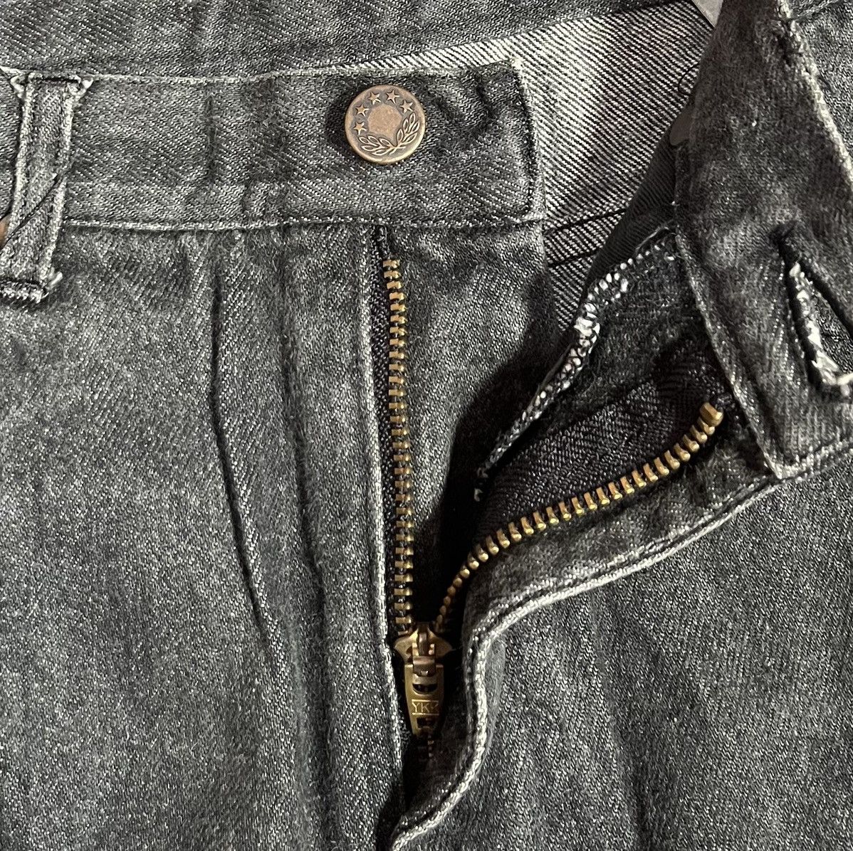 Comme des Garcons Vintage cdg homme classic straight dark grey jeans Size US 27 - 3 Thumbnail