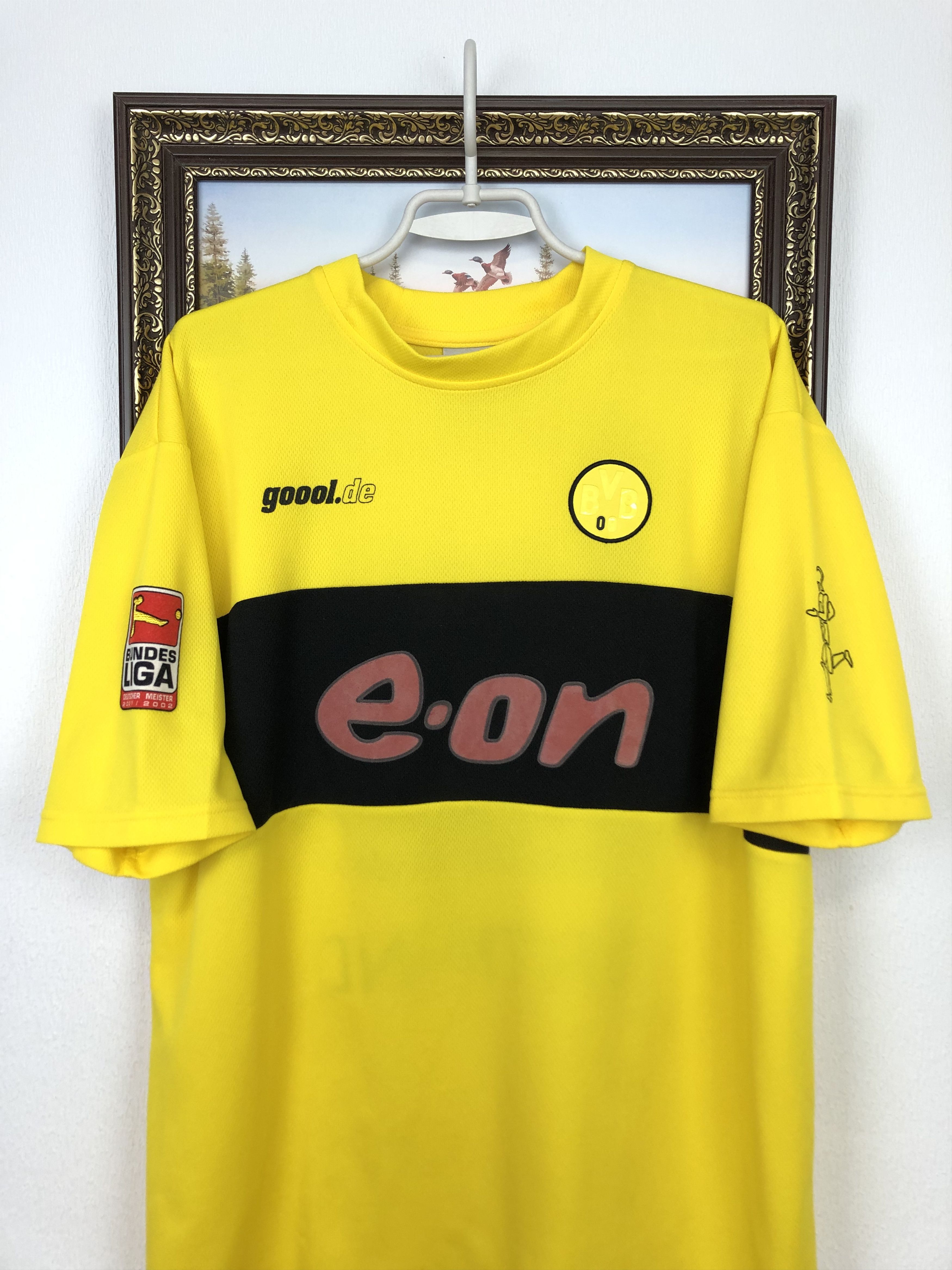 Vintage Borussia Dortmund football shirt Soccer #21 Metzelder Jersey Size US XL / EU 56 / 4 - 4 Thumbnail