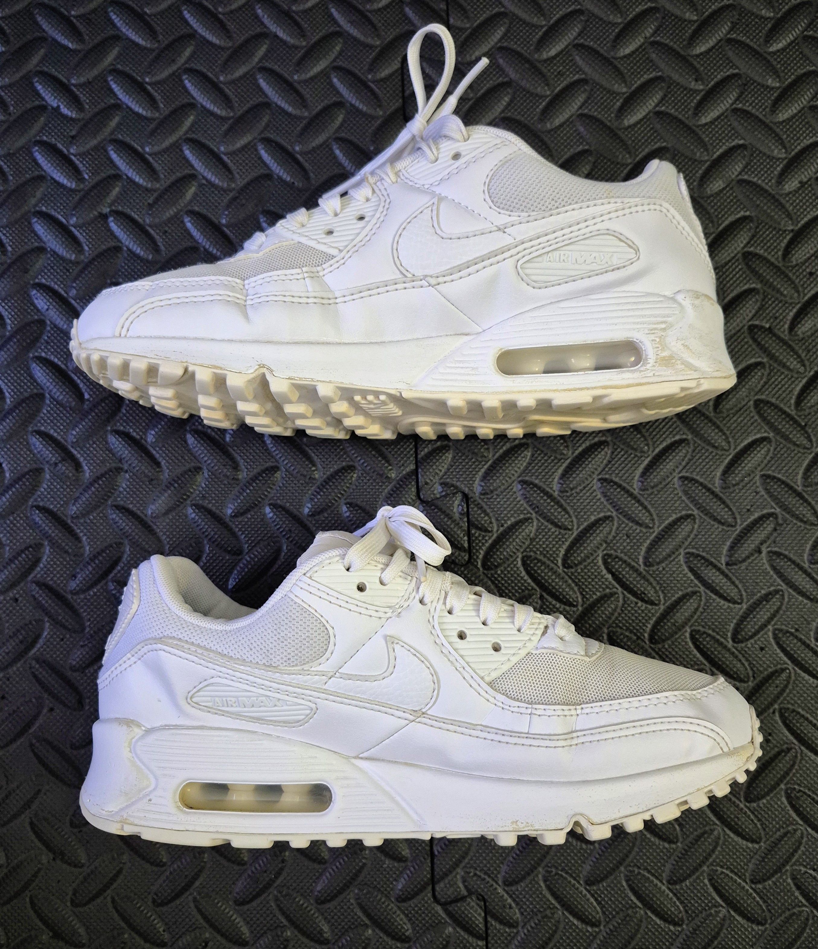 Nike Size 7.5 - Nike Air Max 90 Triple White (2022) (DH8010-100) Size US 7.5 / IT 37.5 - 2 Thumbnail