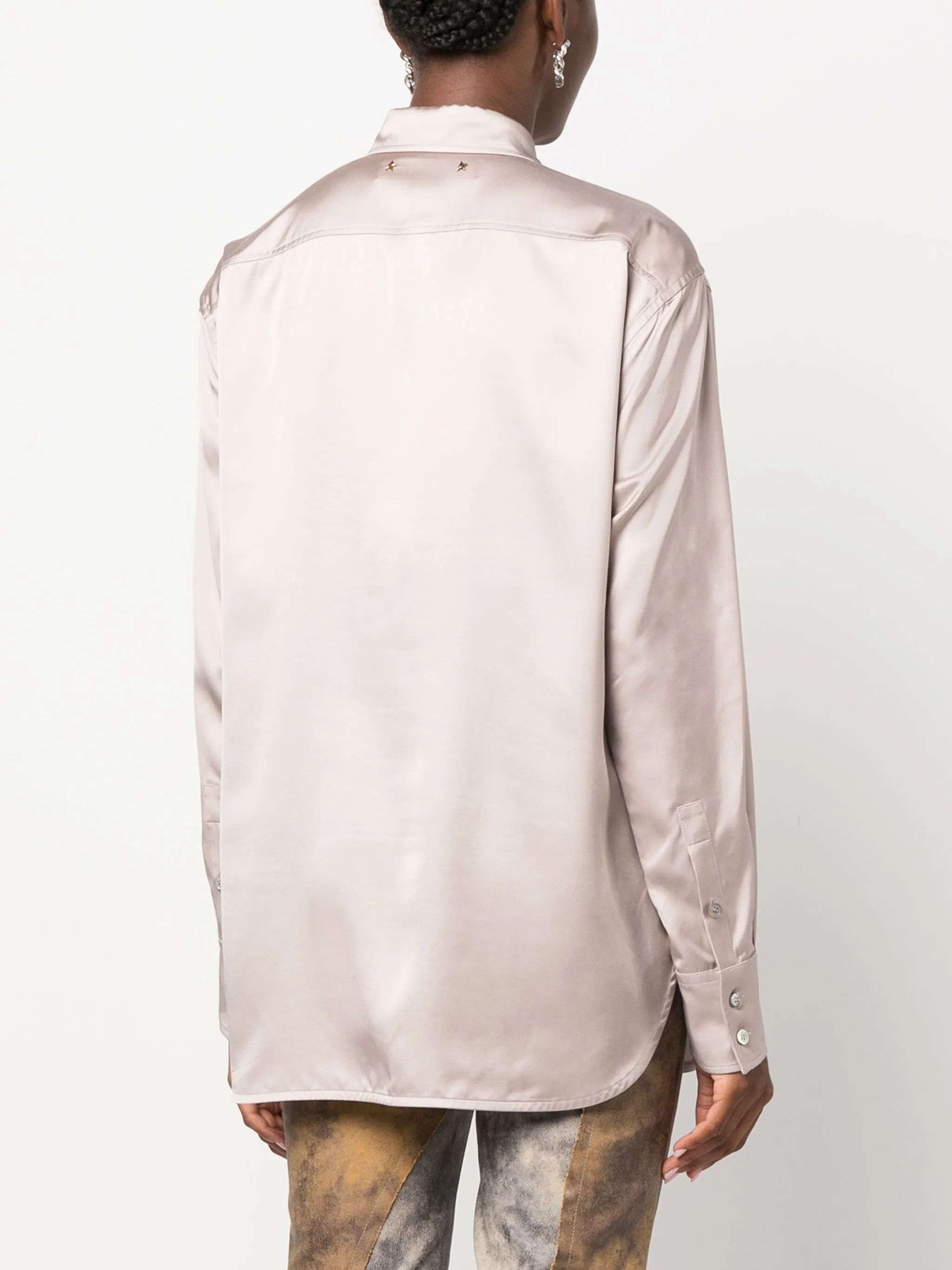 Golden Goose o1y0825 Solid Color Shirt in Light Pink Size S / US 4 / IT 40 - 4 Thumbnail