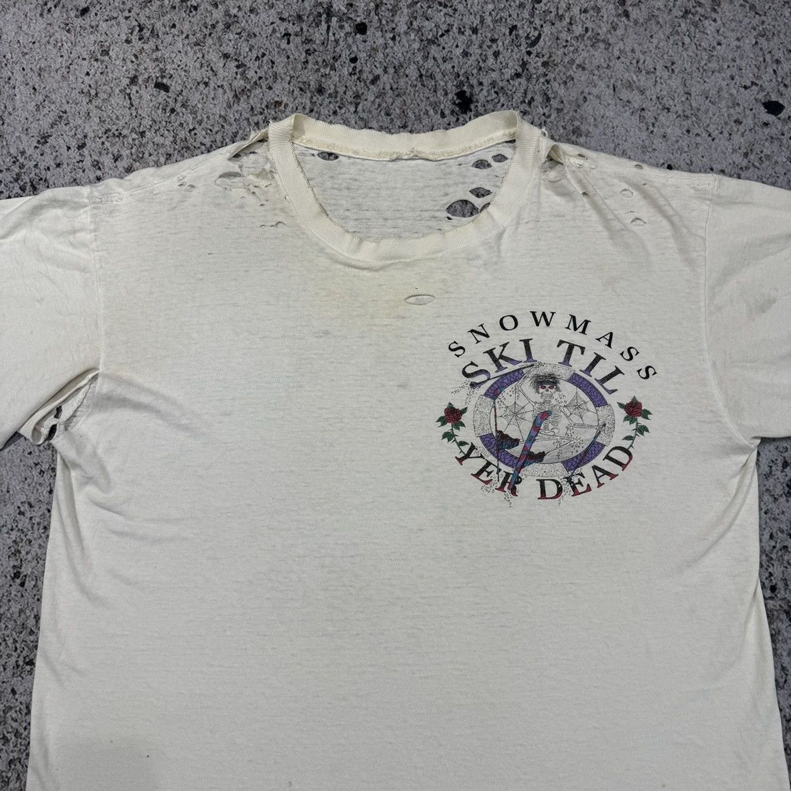 Band Tees Thrashed Faded Distressed Grateful Dead Shirt ERD Grunge Size US XL / EU 56 / 4 - 3 Thumbnail