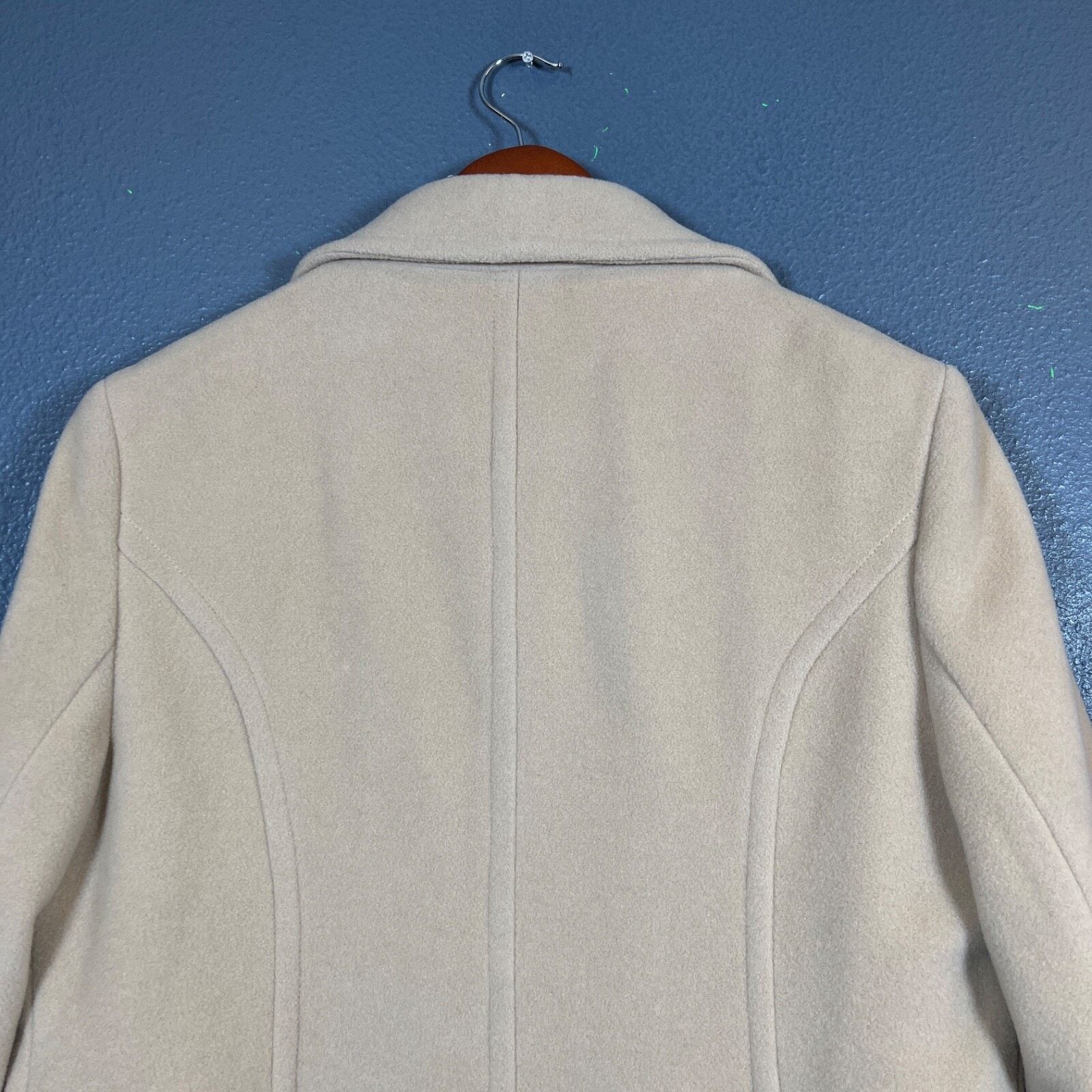 Vintage Marvin Richards L women’s beige wool coat trench jacket New Size L / US 10 / IT 46 - 6 Thumbnail