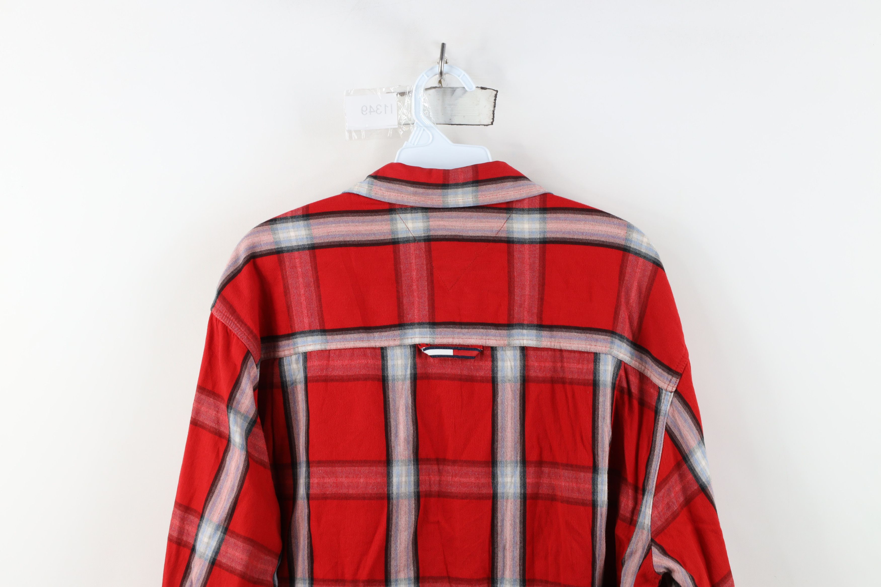 Tommy Hilfiger Vintage 90s Y2K Tommy Hilfiger Baggy Flannel Button Shirt Size US M / EU 48-50 / 2 - 13 Thumbnail
