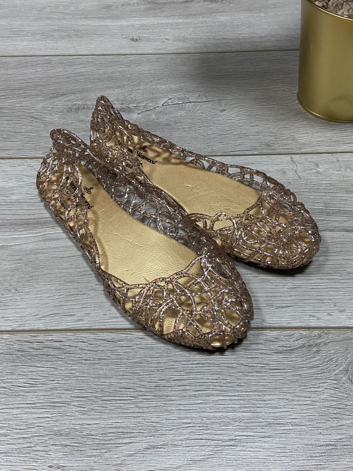 Melissa × Vivienne Westwood Vivienne Westwood x Melissa RARE web ballet flats Braided Size US 10 / IT 40 - 3 Thumbnail