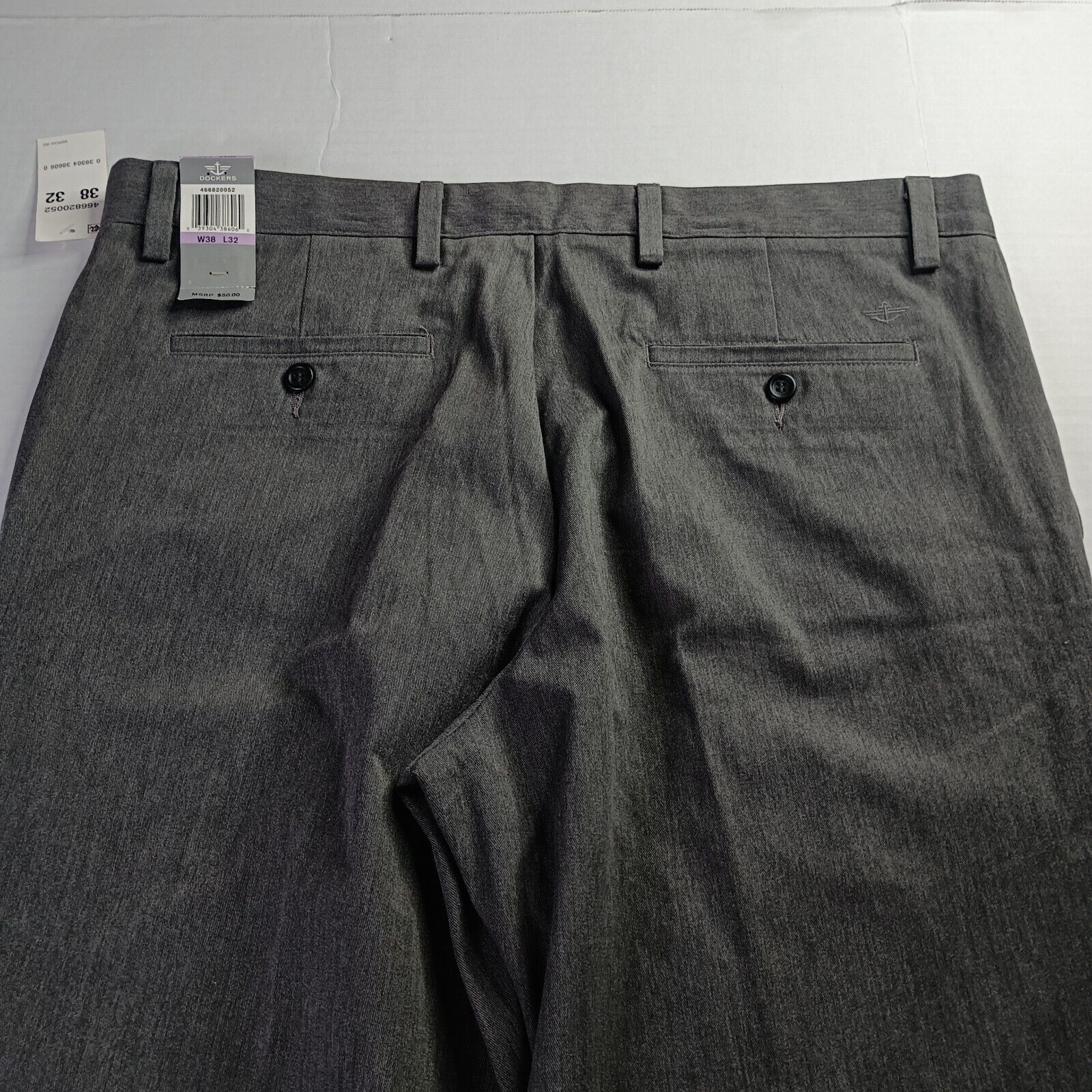 Dockers Dockers Easy Khakis Pants Men's 38x32 Gray Straight Fit Size US 38 / EU 54 - 7 Thumbnail