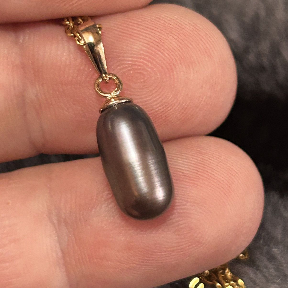 Handmade Handcrafted genuine Tahitian baroque pearl pendant necklace Size ONE SIZE - 2 Thumbnail