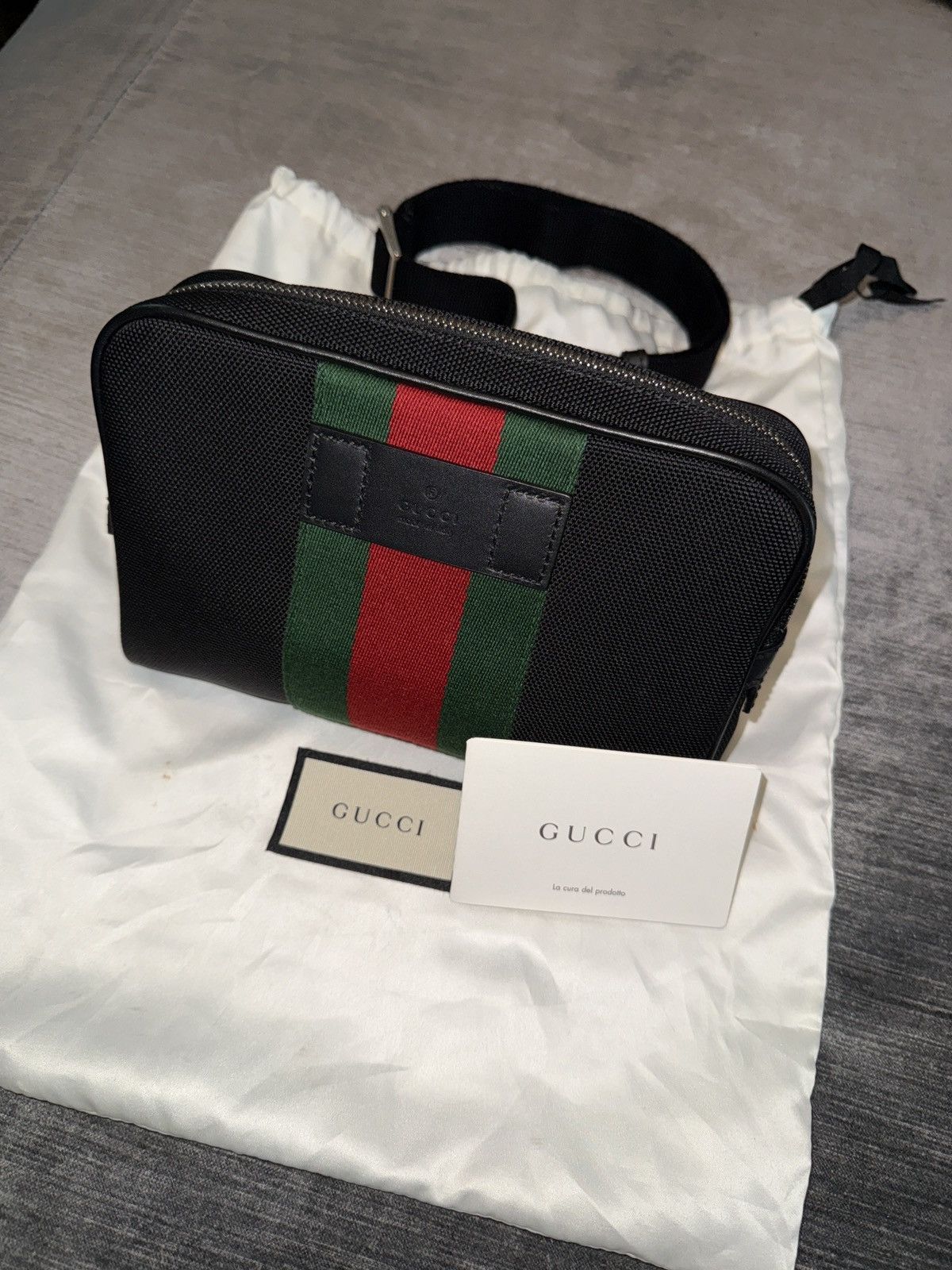 Gucci GUCCI Slim Web Belt Bag Canvas Size ONE SIZE - 5 Thumbnail