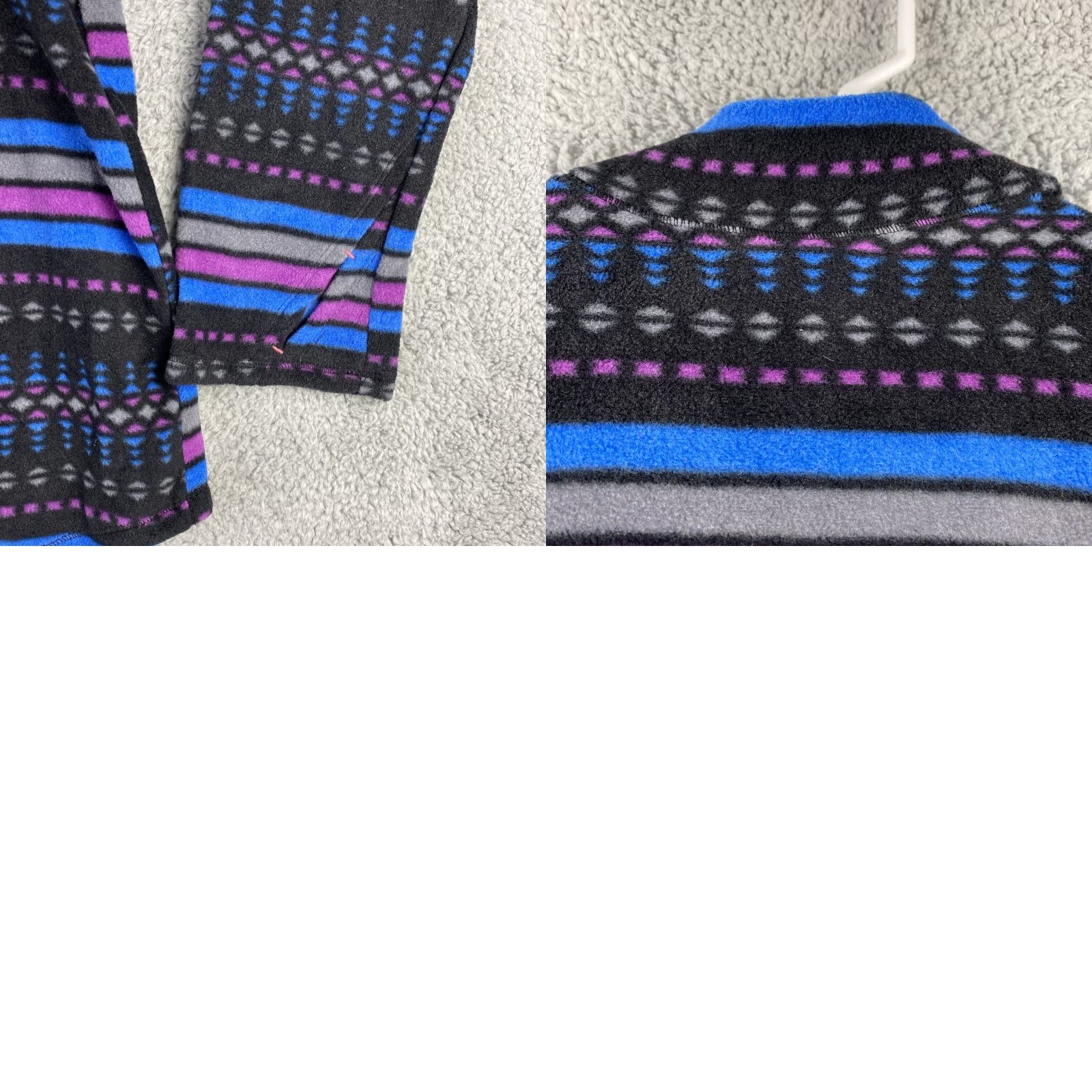 The North Face Warm Sweater Women 2XL XXL Gray Purple Fleece Zip Outdoors Ladies 44-19 Size XXL / US 16-18 / IT 52-54 - 7 Thumbnail