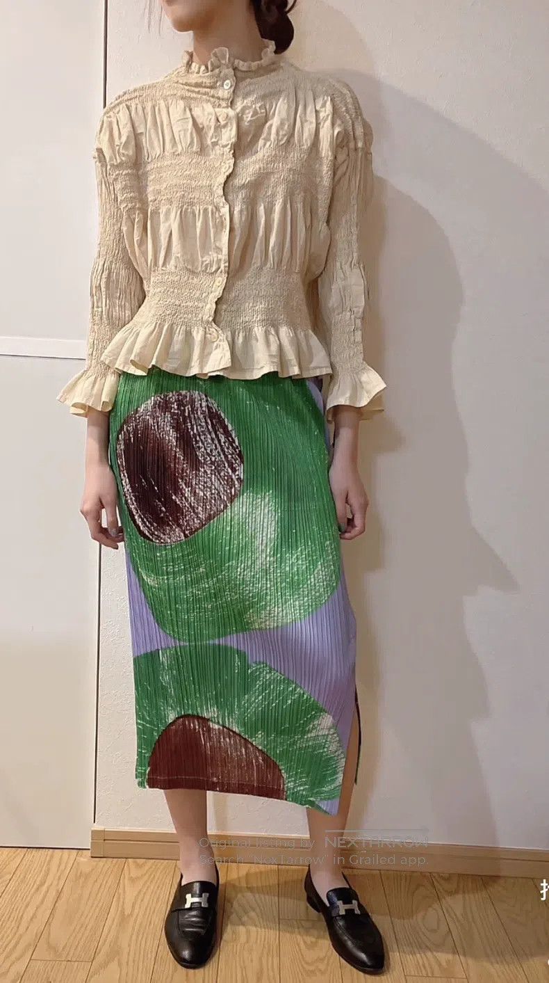 Issey Miyake Issey Miyake size:3 Ruffle Skirt Size 22" - 2 Thumbnail