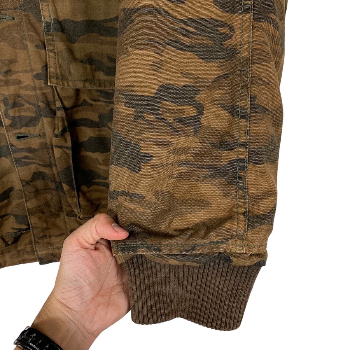 Alphanumeric ALPHA NUMERIC Brown Camo Hunting Jacket #1303-C59 Size US L / EU 52-54 / 3 - 13 Thumbnail