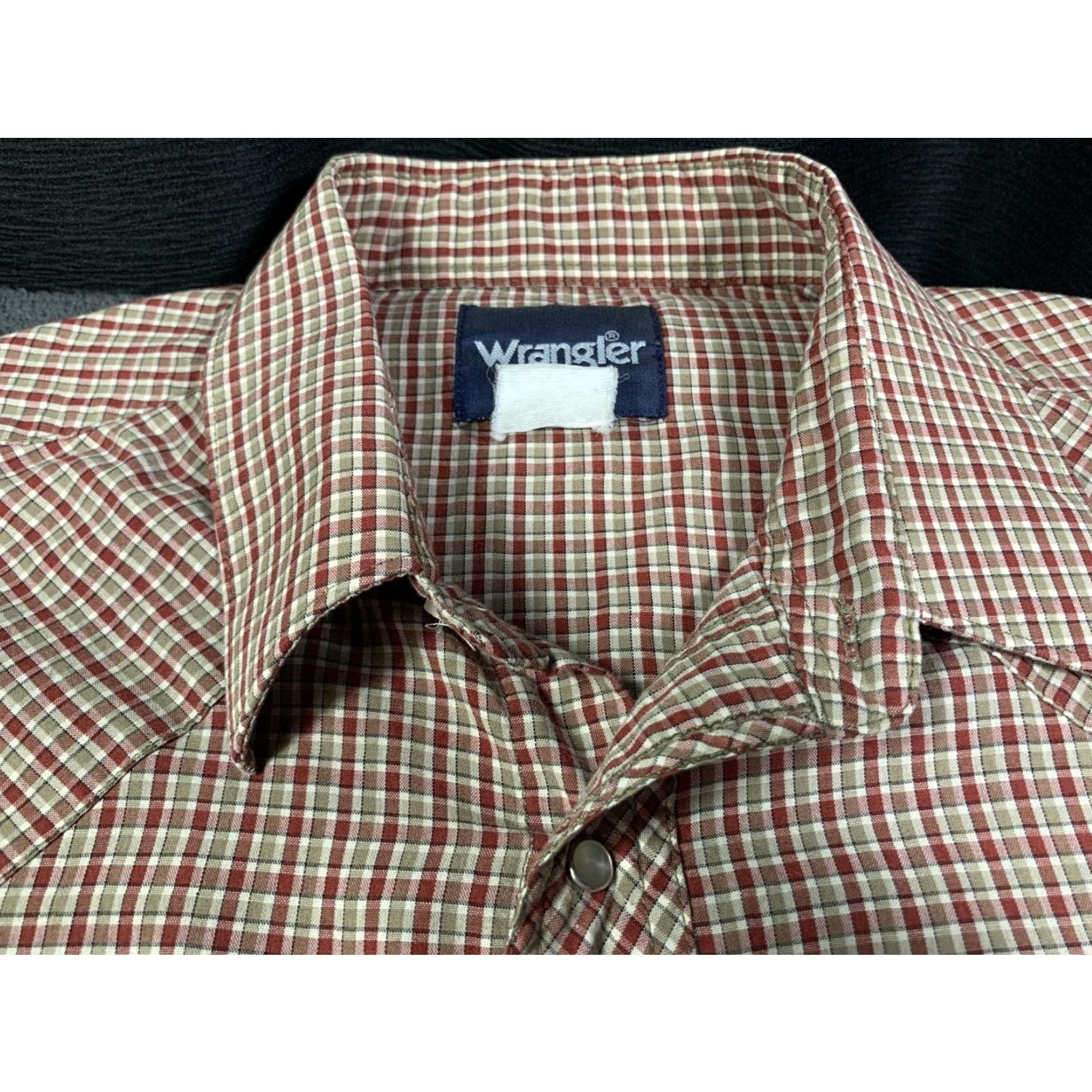 Wrangler Wrangler Western Shirt Men's XL Short Sleeve Plaid Pearl Snaps Button-Up Multicolor Size US XL / EU 56 / 4 - 4 Thumbnail