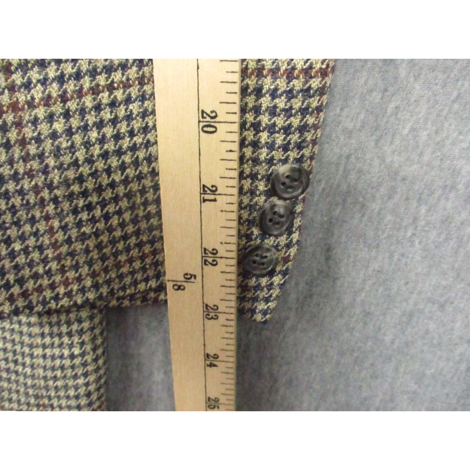 Brooks Brothers Brooks Brothers Blazer Mens 43 Regular Wool Houndstooth Sport Coat Made in USA Size 44R - 5 Thumbnail