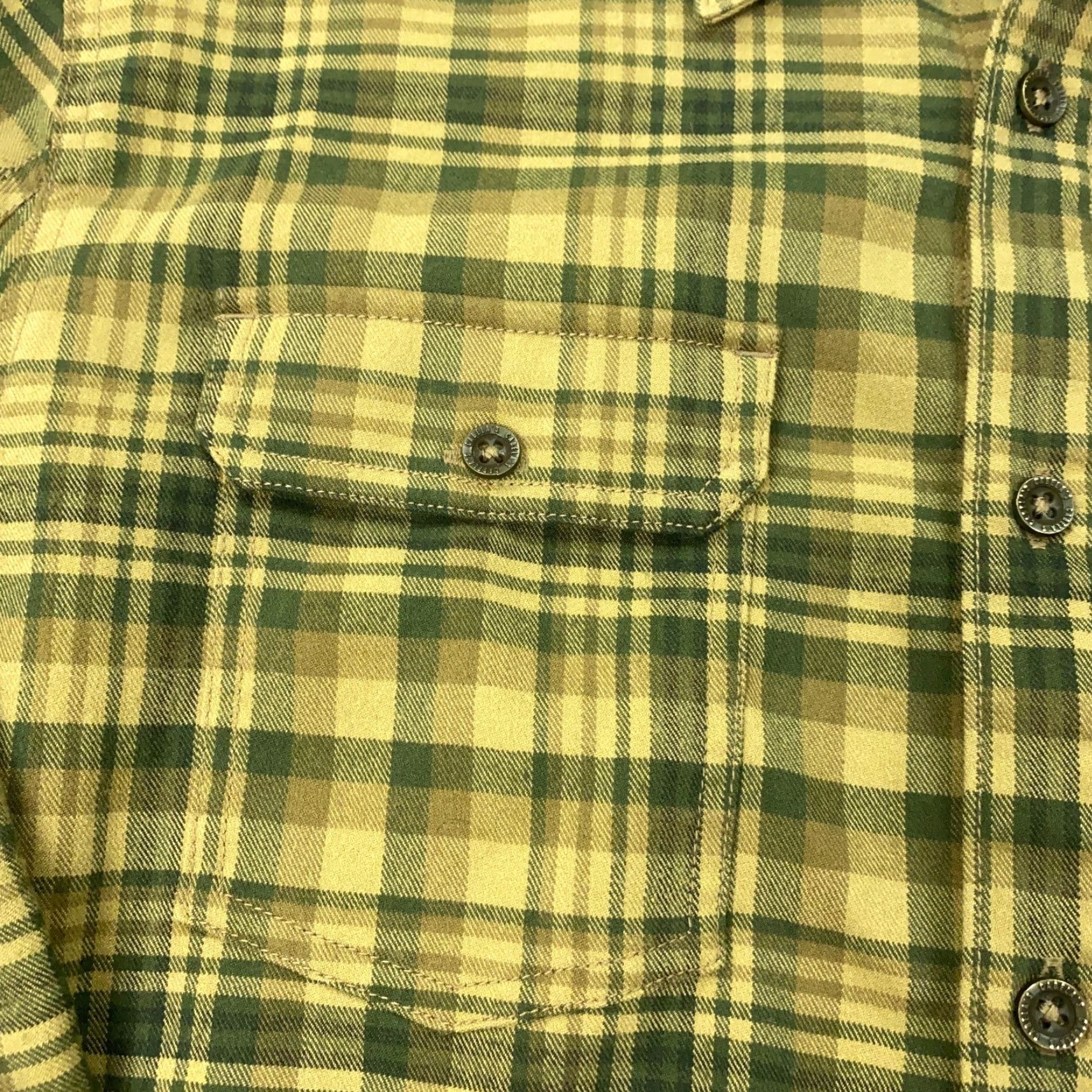 Vintage Cabela's Shirt Mens Large Green Plaid Button-Up Long Sleeve Flannel Stretch Size US L / EU 52-54 / 3 - 4 Thumbnail