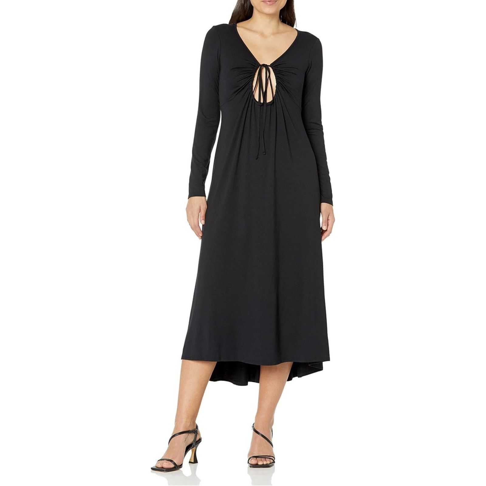 Other VELVET By Graham & Spencer Long Modal Jersey Dress Black L Size L / US 10 / IT 46 - 9 Thumbnail