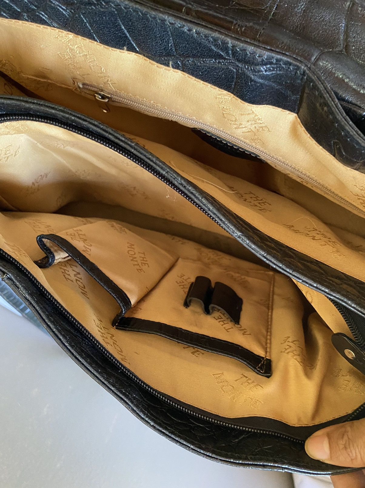 Designer × Vintage The monte Black handbag Size ONE SIZE - 19 Thumbnail