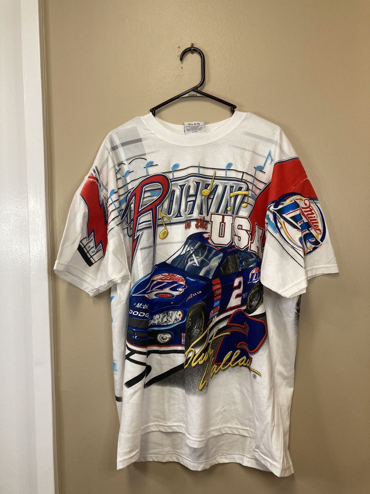 Chase Authentics Chase Athletics Rockin in the USA Rusty Wallace T-Shirt Size US L / EU 52-54 / 3 - 1 Thumbnail
