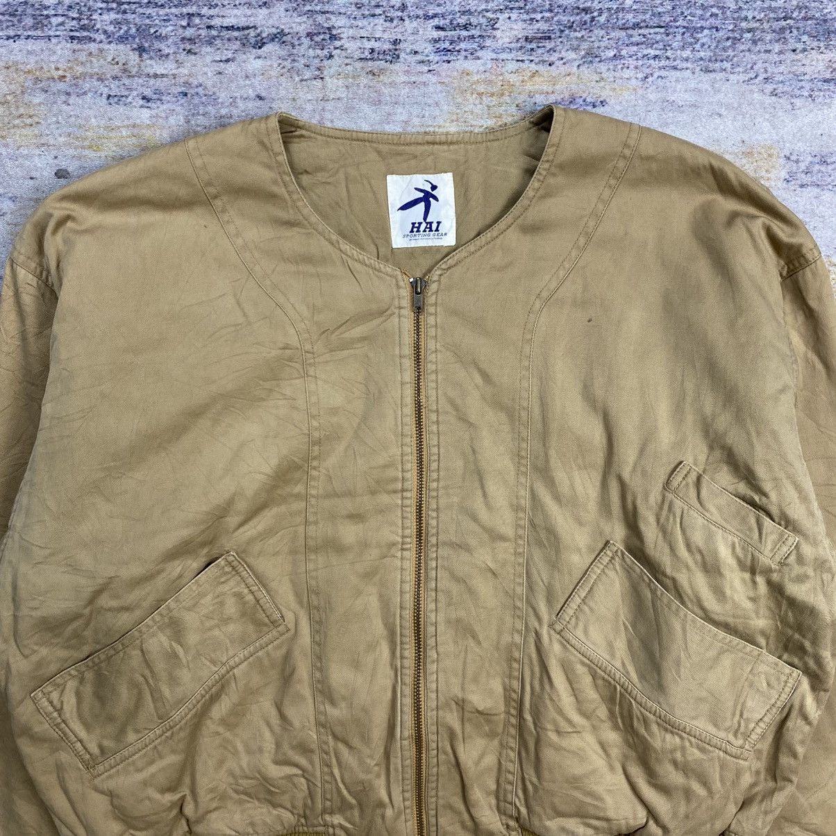 Hai Sporting Gear Vintage 90s Hai sporting gear collarless jacket Size US M / EU 48-50 / 2 - 4 Thumbnail