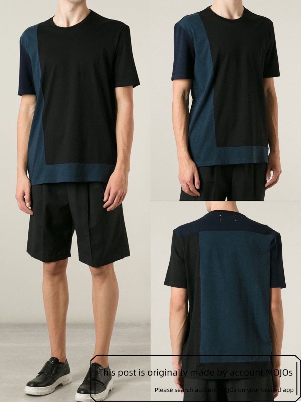 Maison Margiela Sz 48 Maison Margiela 15SS Joint Blue Basic Tee mojos1511 Size US M / EU 48-50 / 2 - 9 Thumbnail