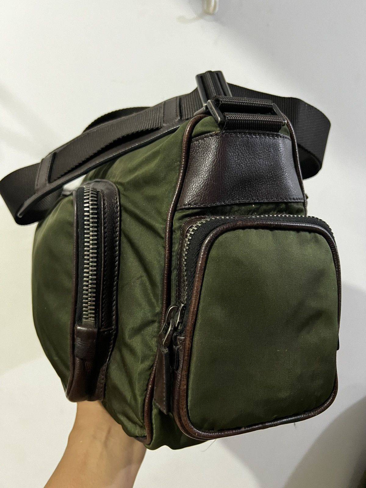 Other Prada Tessuto Nylon Green Messenger Bag Size ONE SIZE - 7 Thumbnail
