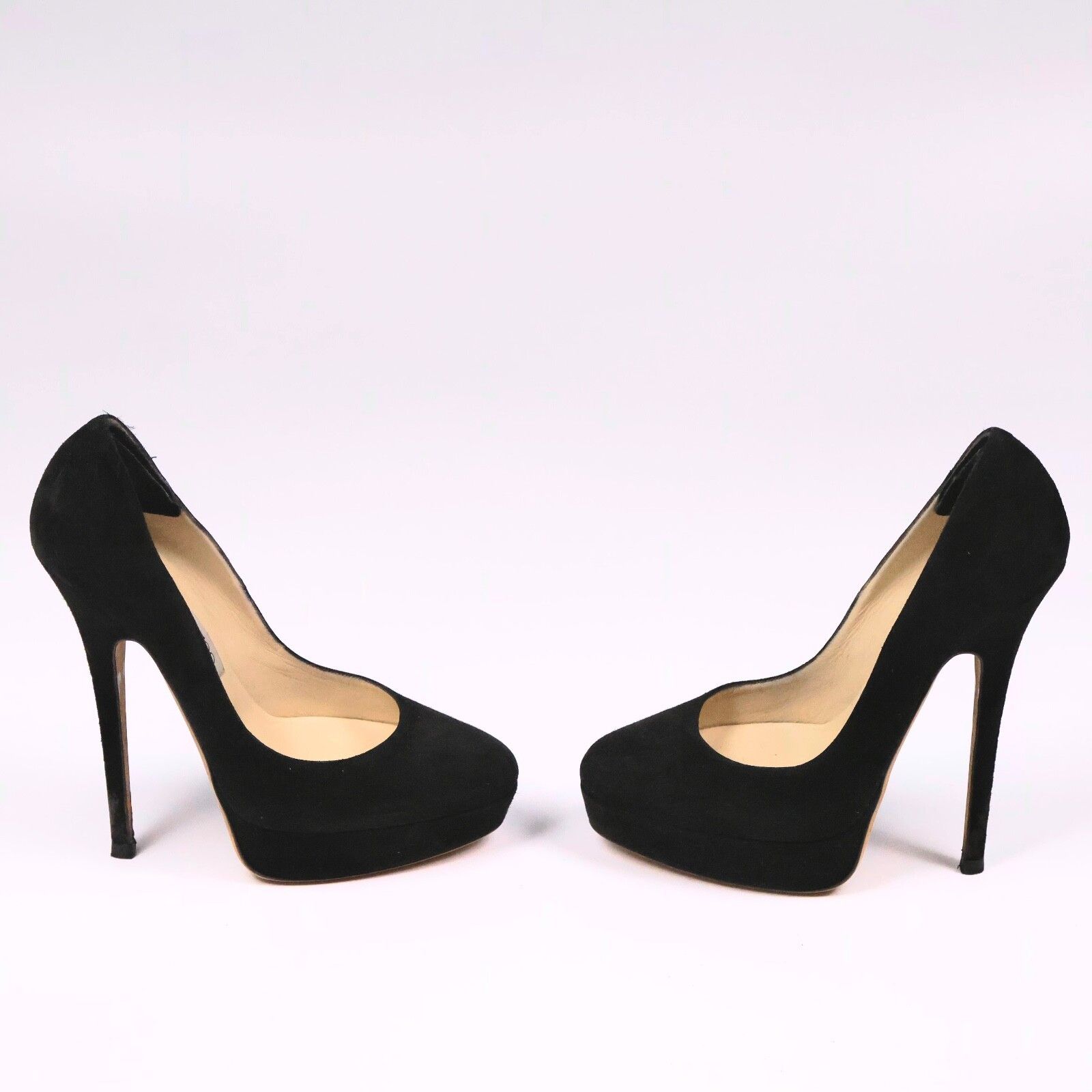 Jimmy Choo Jimmy Choo Black Suede Platform Stiletto Heels EU 39 / US 9 Size US 9 / IT 39 - 5 Thumbnail