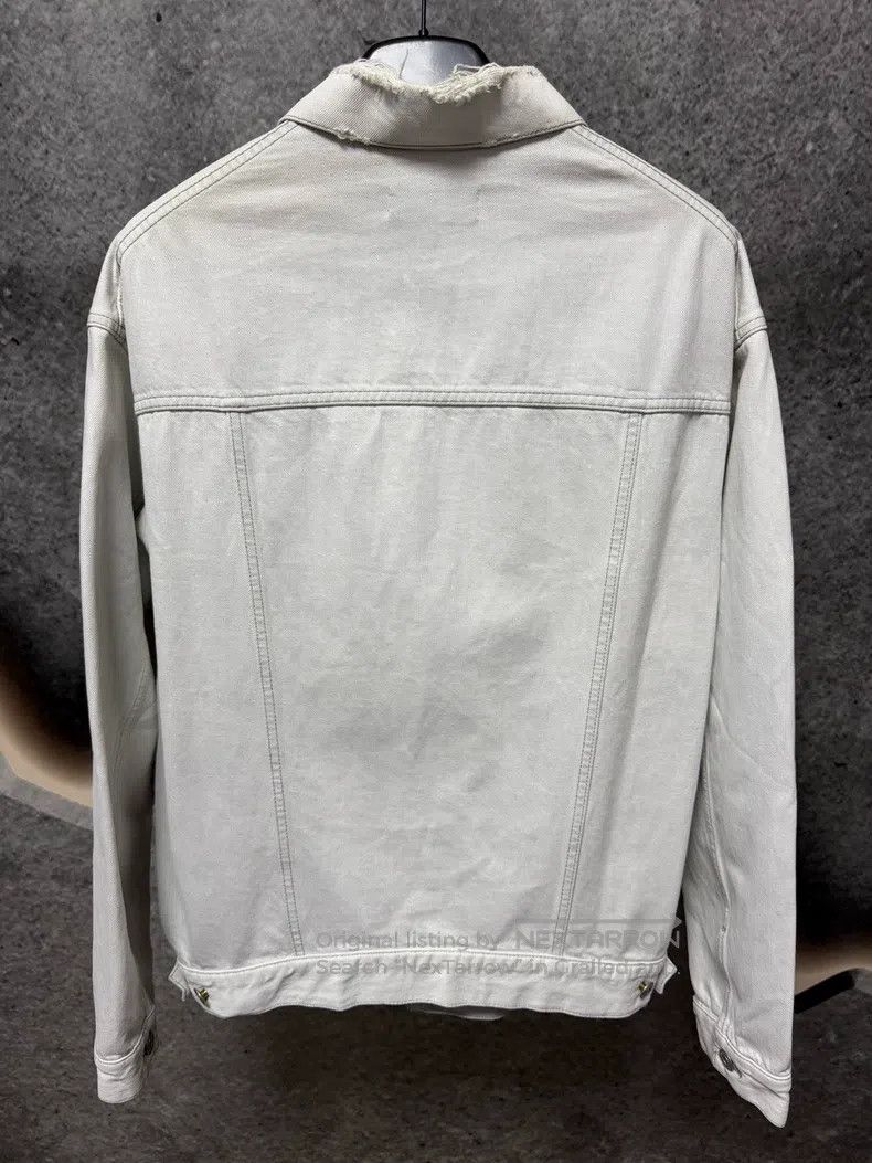 Balenciaga Balenciaga White Denim Jacket Size XS / US 0-2 / IT 36-38 - 2 Thumbnail