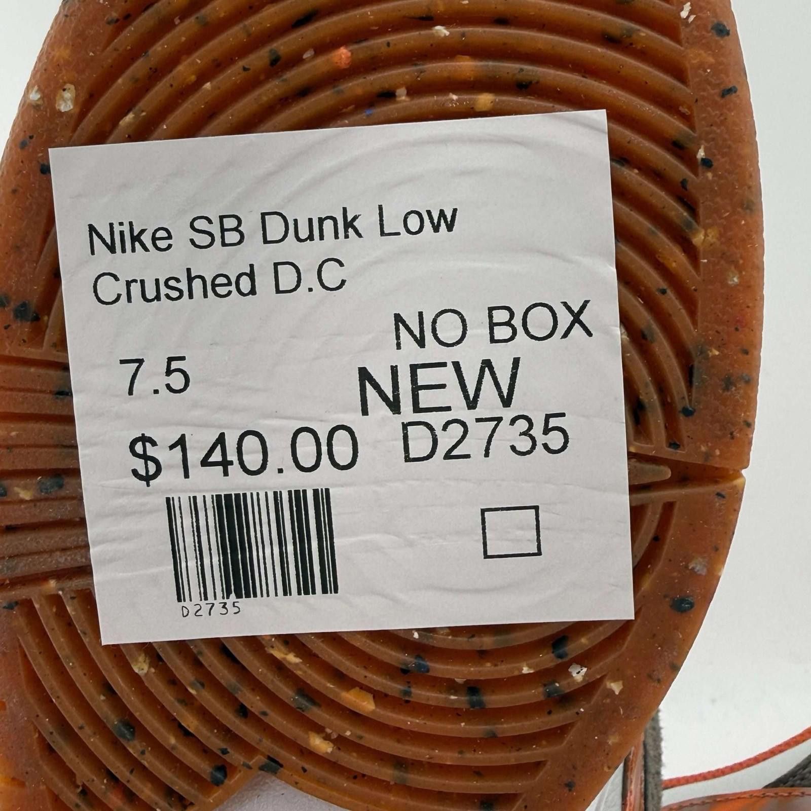 Nike Nike SB Dunk Low Crushed D.C. 7.5 New No Box D2735 Size US 7.5 / EU 40-41 - 7 Thumbnail
