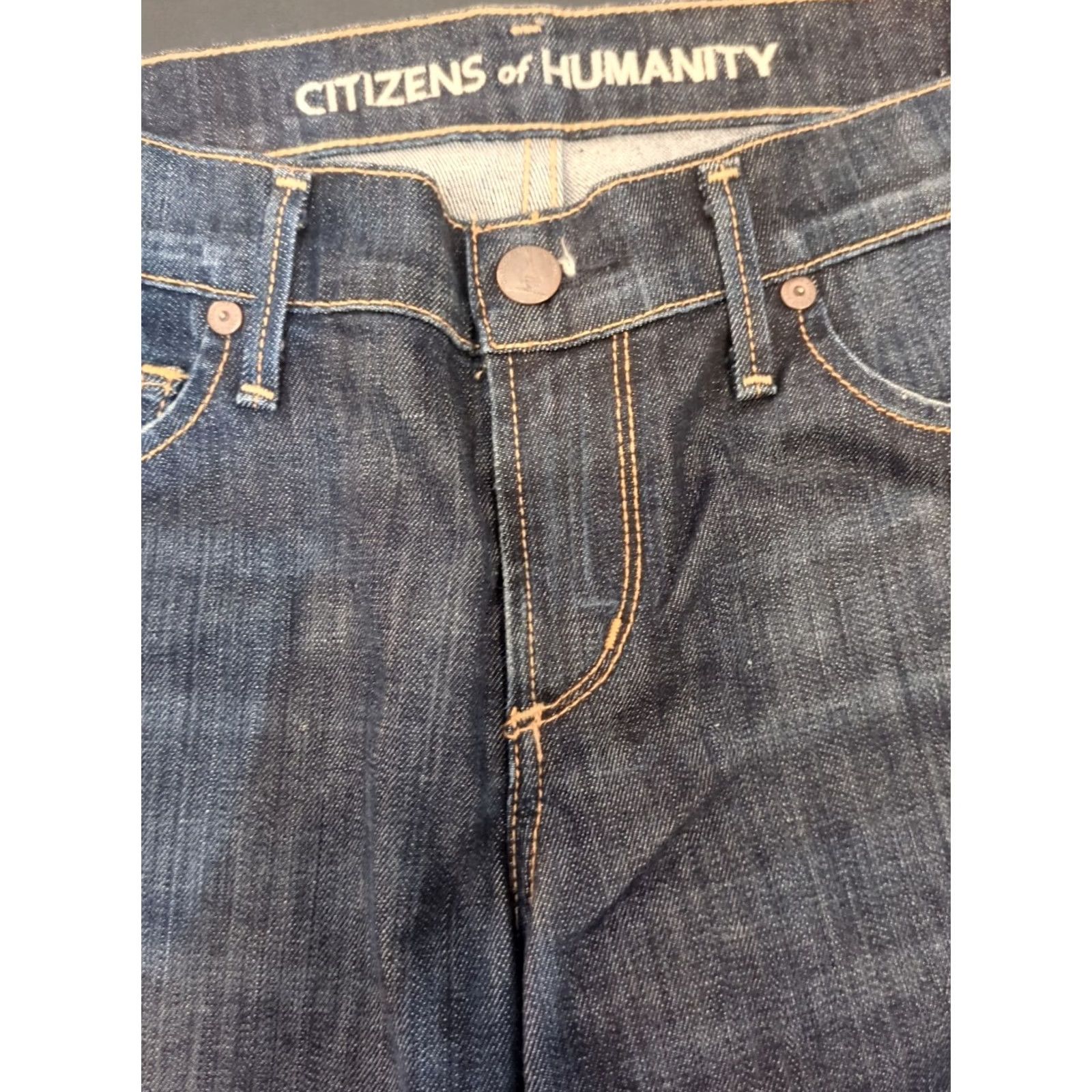 Citizens Of Humanity Citizens of Humanity Jerome Dahan Capri Jeans Women 27 Blue Dark Wash Denim Cotton Blend Regular Women's Jeans Capri 27 Blue Size 27" / US 4 / IT 40 - 2 Thumbnail
