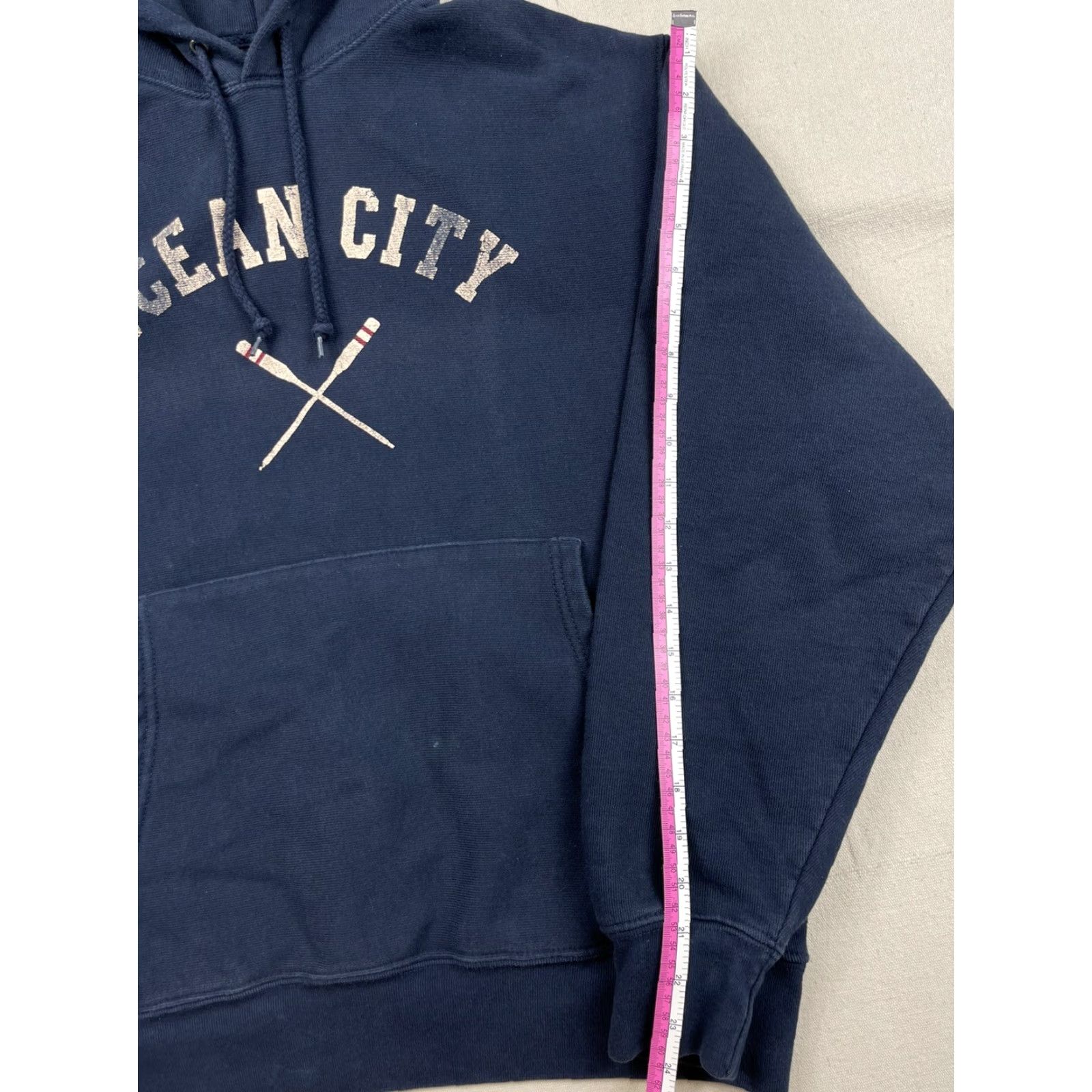 Champion VINTAGE Champion Reverse Weave Hoodie Pullover Ocean City NJ Blue M USA Mens Size US M / EU 48-50 / 2 - 6 Thumbnail