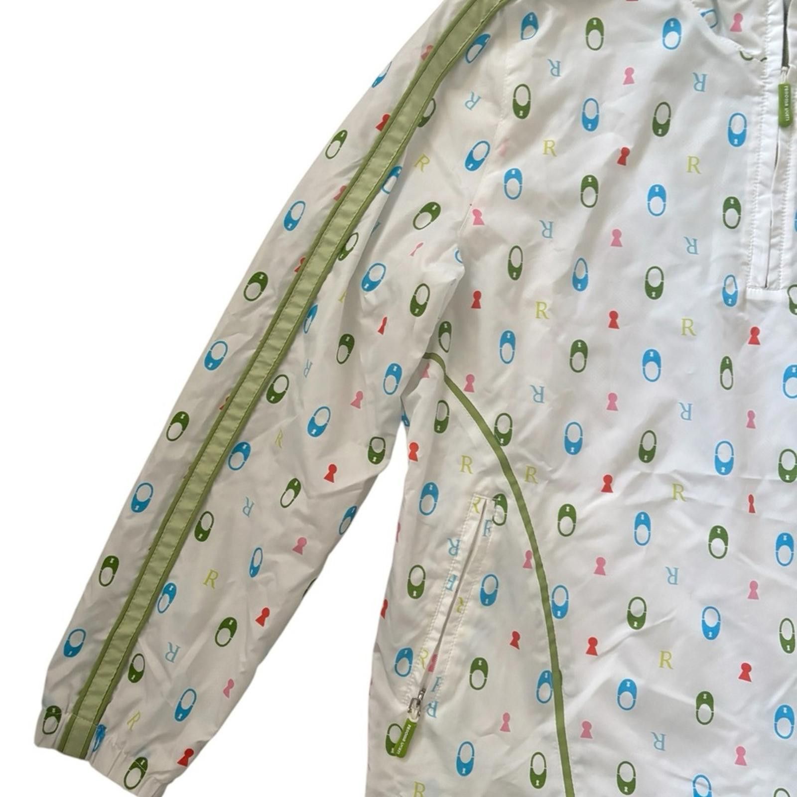 Renoma Renoma Sports Half Zip Multicolor Logo Print Jacket White Size S / US 4 / IT 40 - 9 Thumbnail