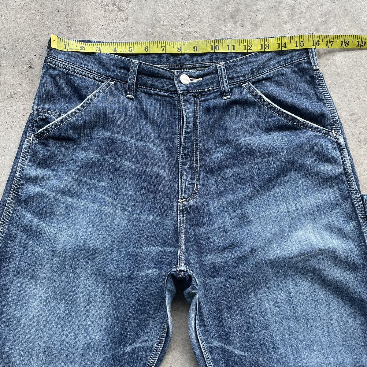 Carhartt × Vintage Carhartt Faded Baggy Worker Denim Jeans Pants W32 Size US 32 / EU 48 - 5 Thumbnail