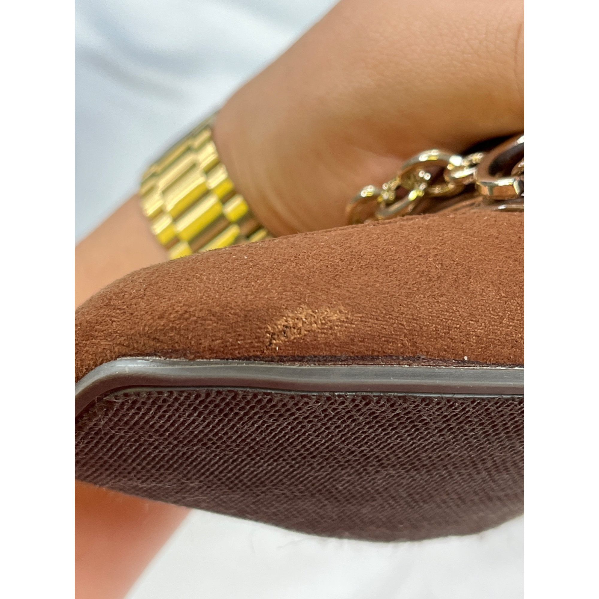 Designer Karen Scott Womens Brown loafer Heels Size 7M SKU 7303 Size US 7 / IT 37 - 13 Thumbnail