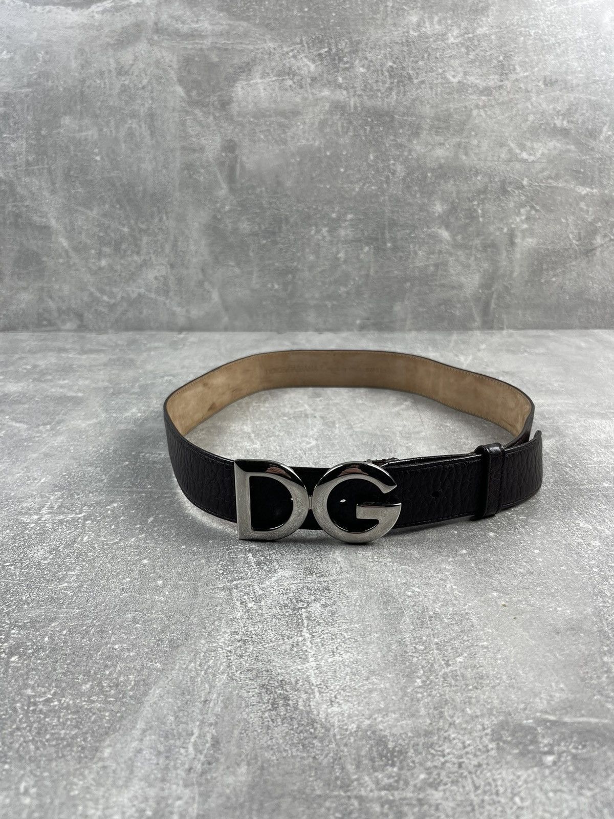 Dolce & Gabbana × Vintage Dolce Gabbana Brown Leather Luxury Celebrity DsG Logo Belt Size ONE SIZE - 2 Thumbnail