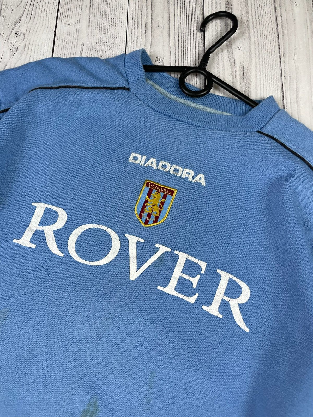 Vintage Vintage Aston Villa soccer sweatshirt blue Diadora Rover S Size US S / EU 44-46 / 1 - 2 Thumbnail