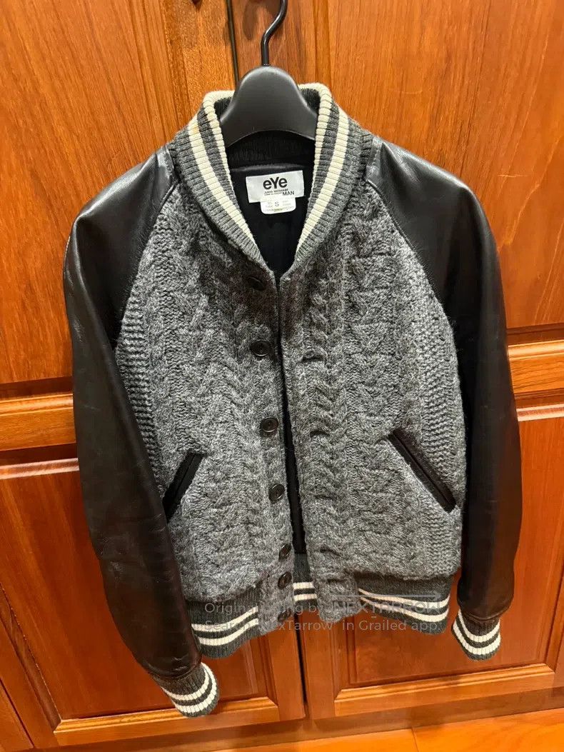 Junya Watanabe Junya Watanabe Wool Leather Sleeve Jacket Size US S / EU 44-46 / 1 - 1 Thumbnail