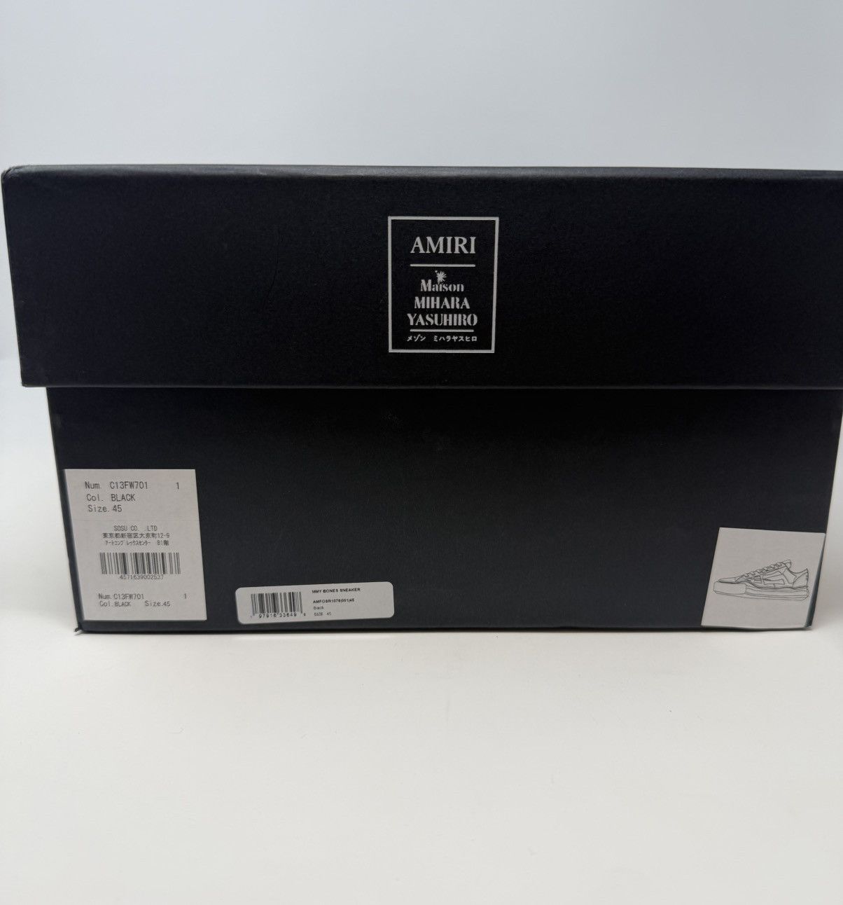 Amiri Amiri x Maison Mihara Yasuhiro Bones Petrson OG Sole Sneaker Size US 12 / EU 45 - 9 Thumbnail