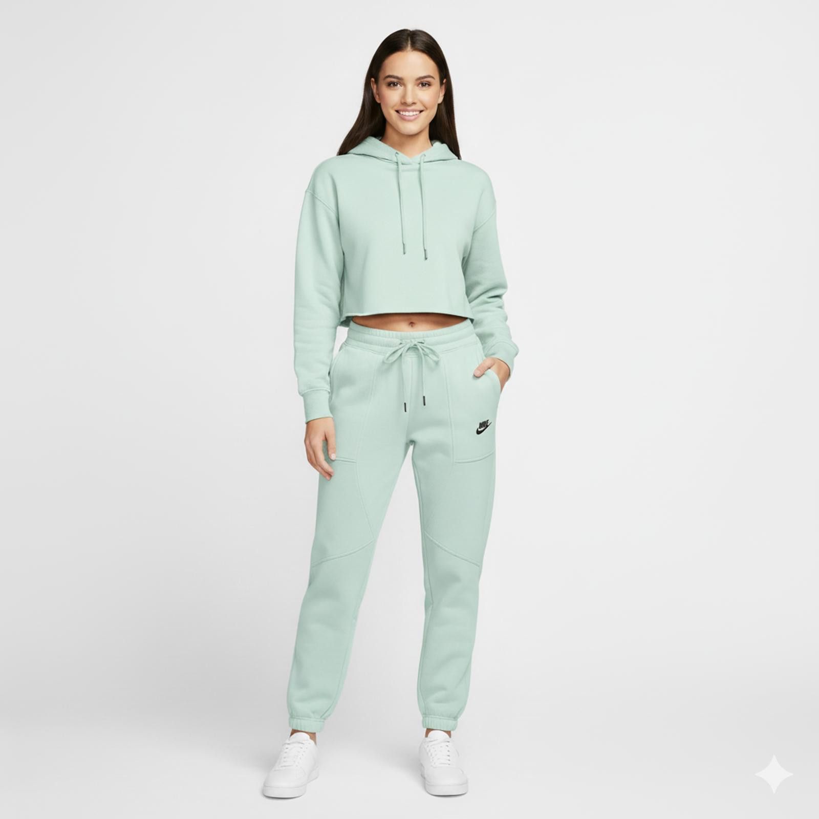 Nike Nike Women's Light Green Fleece Jogger Sweatpants XS Size ONE SIZE - 1 Thumbnail
