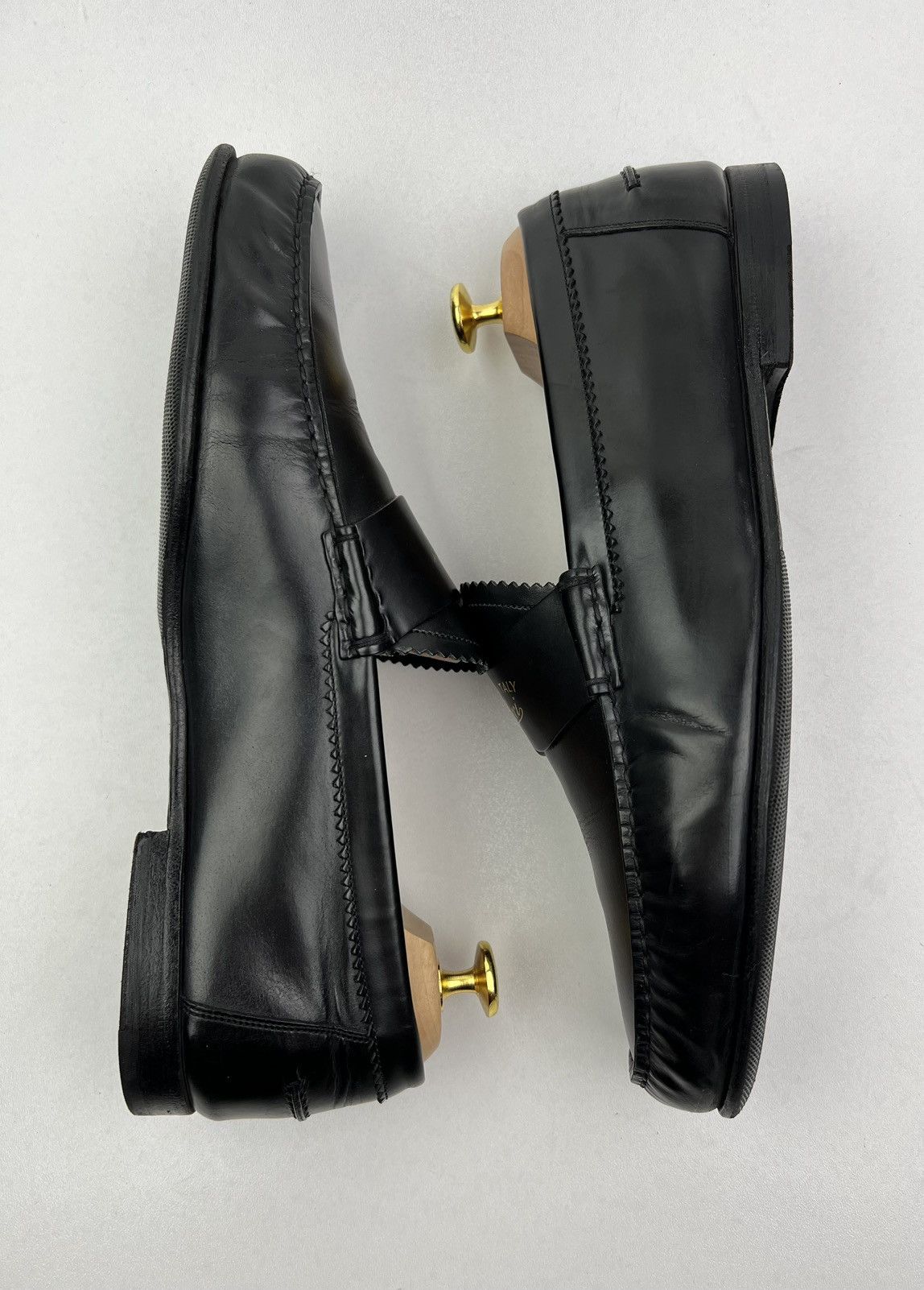 Gucci GUCCI Loafers Leather Penny Shoes GG Logo Black Men’s Size US 9.5 / EU 42-43 - 13 Thumbnail