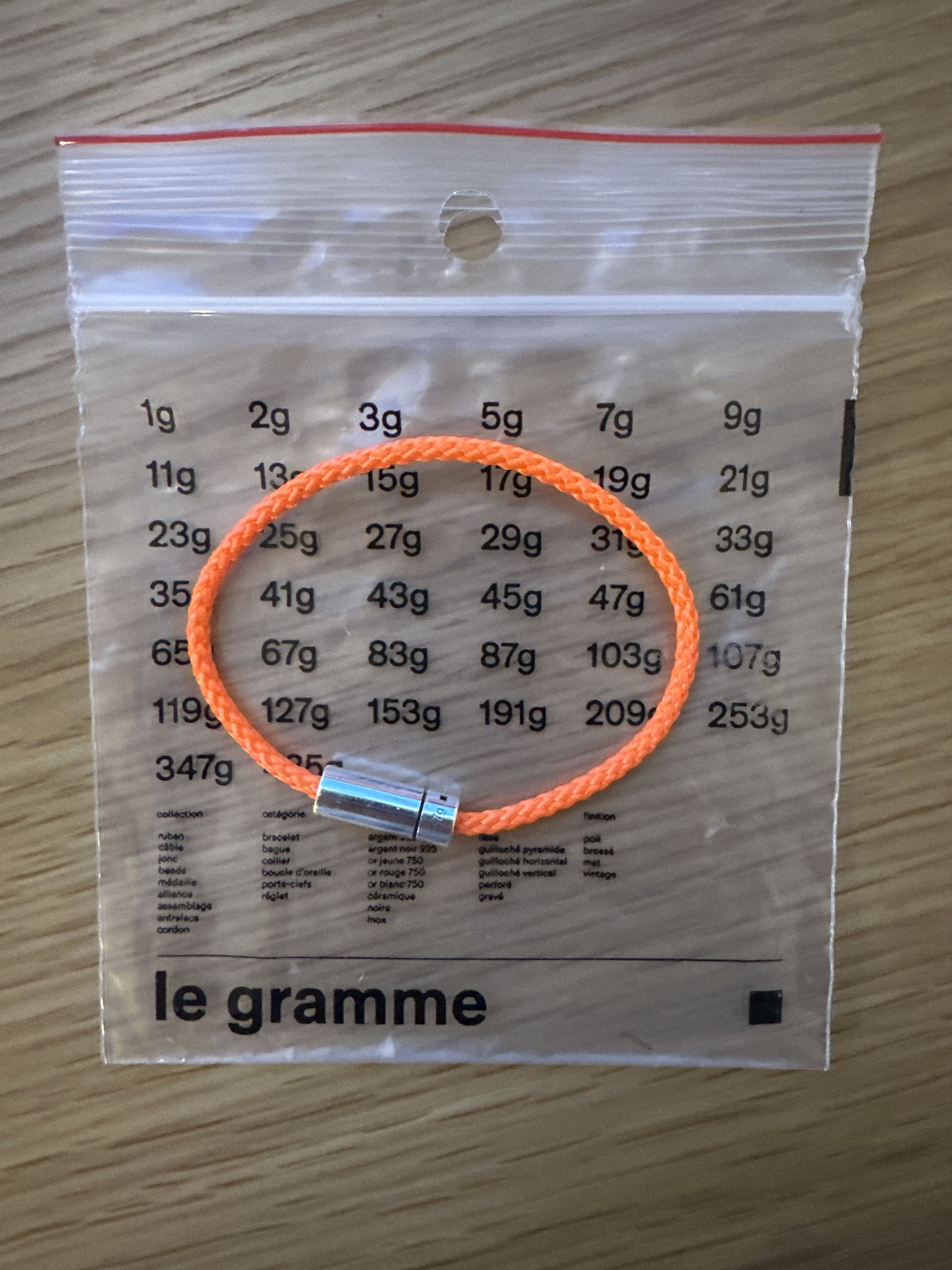 Le Gramme nato cable bracelet le 7g Size ONE SIZE - 5 Thumbnail