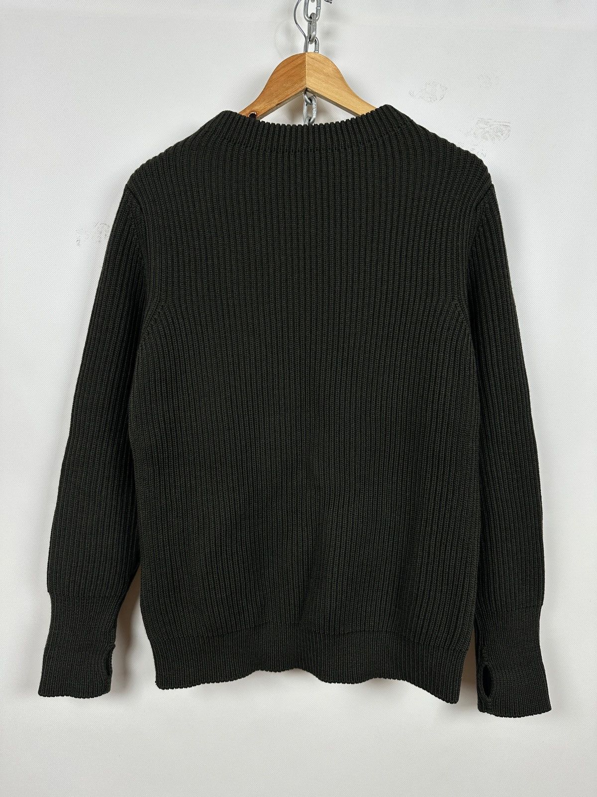 Andersen Andersen Andersen-Andersen Crewneck Navy Green Wool Sweater Size US S / EU 44-46 / 1 - 2 Thumbnail
