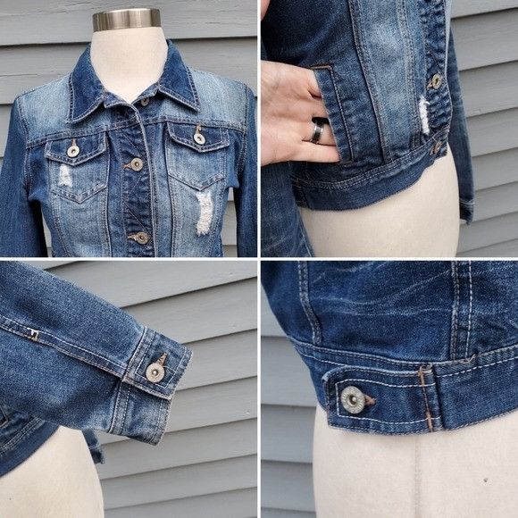 Vintage Vintage 90s y2k Mudd Brats Blue Jean Distressed Faded Denim Size M / US 6-8 / IT 42-44 - 2 Thumbnail