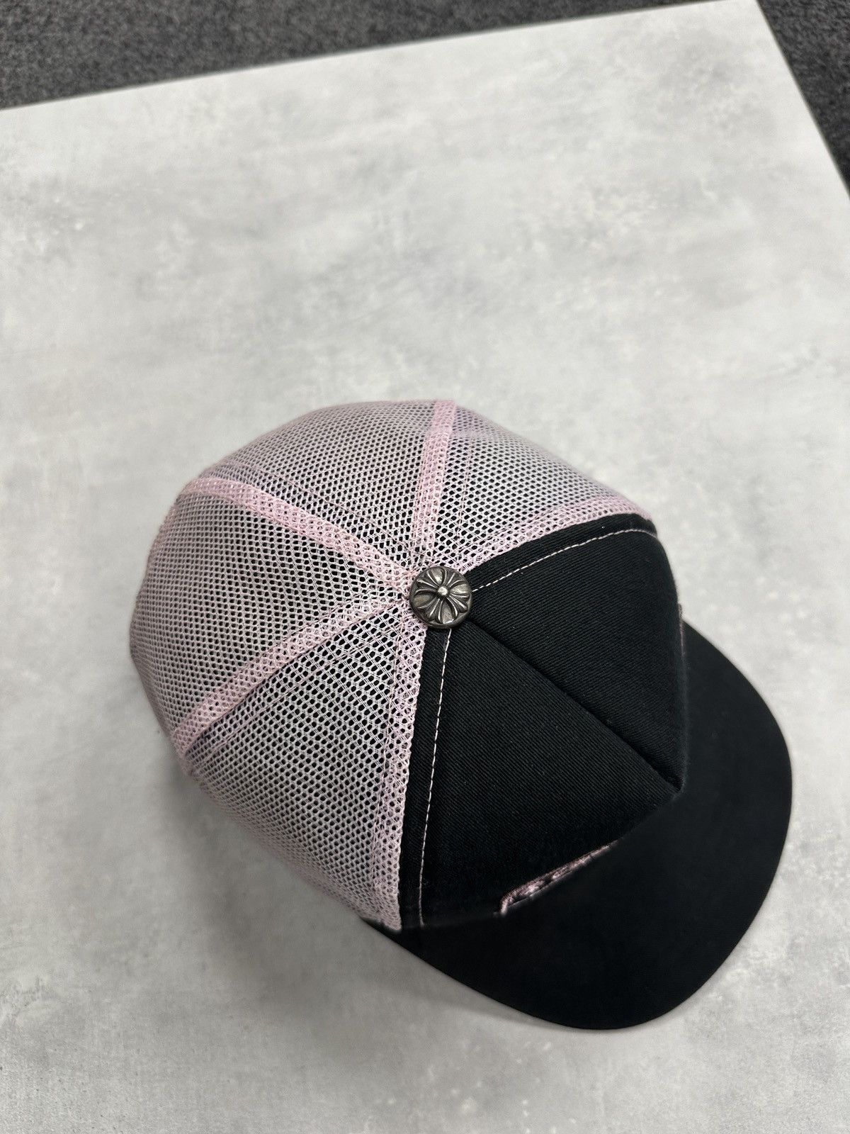 Chrome Hearts Chrome Hearts CH Hollywood Trucker Cap Black Pink Size ONE SIZE - 4 Thumbnail