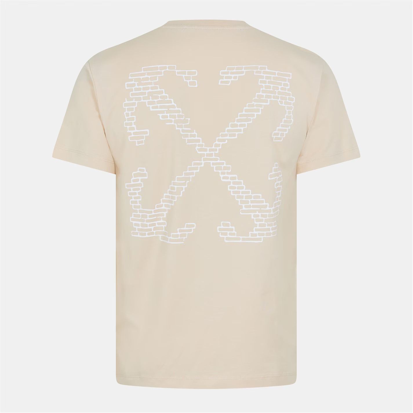 Off-White o1g2r1mq0226 Brick Arrow Crew Neck T-Shirt In Beige Size US XS / EU 42 / 0 - 2 Thumbnail