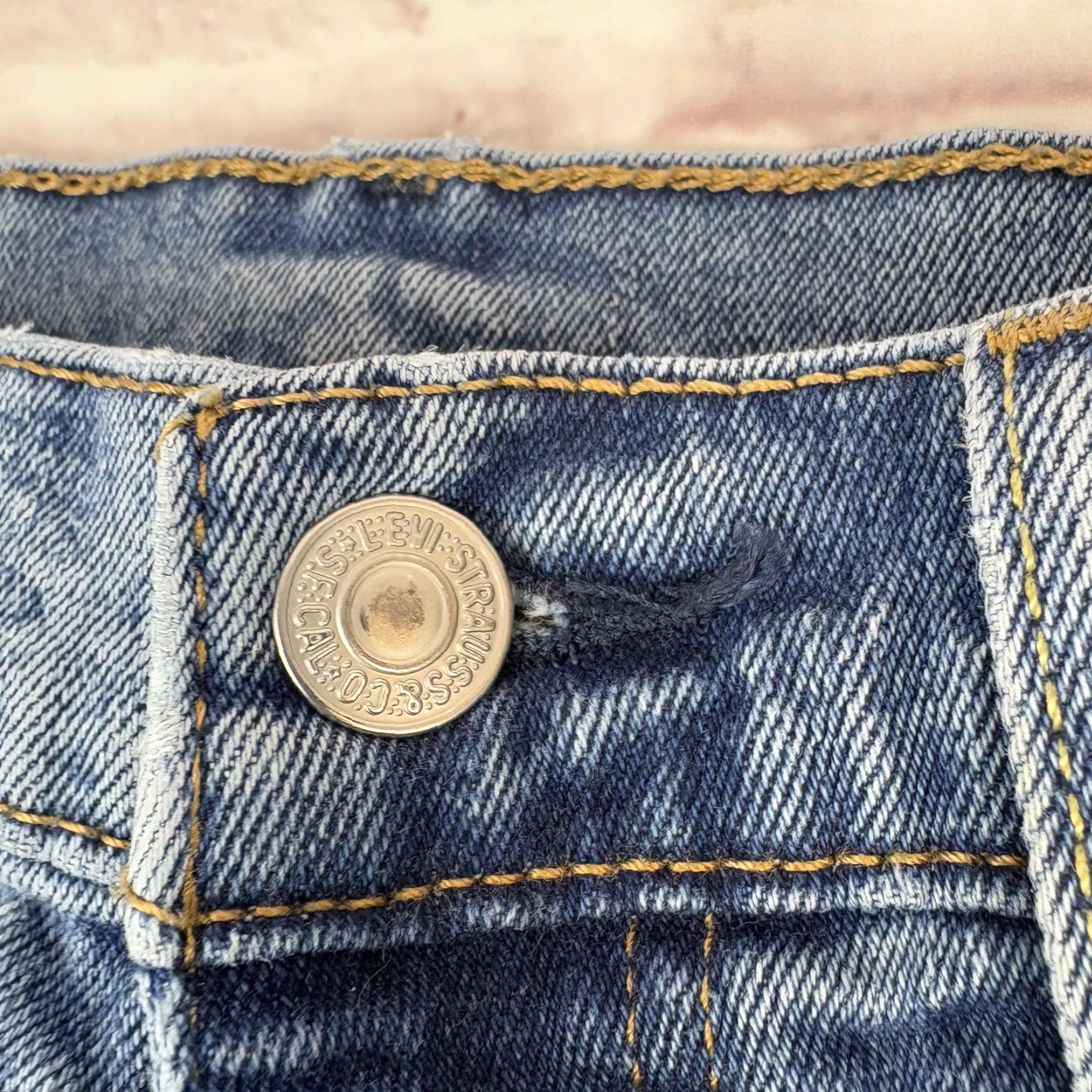 Levi's Levi's 505 Jeans Mens Regular Straight 32x30 Medium Blue Denim Size US 32 / EU 48 - 5 Thumbnail