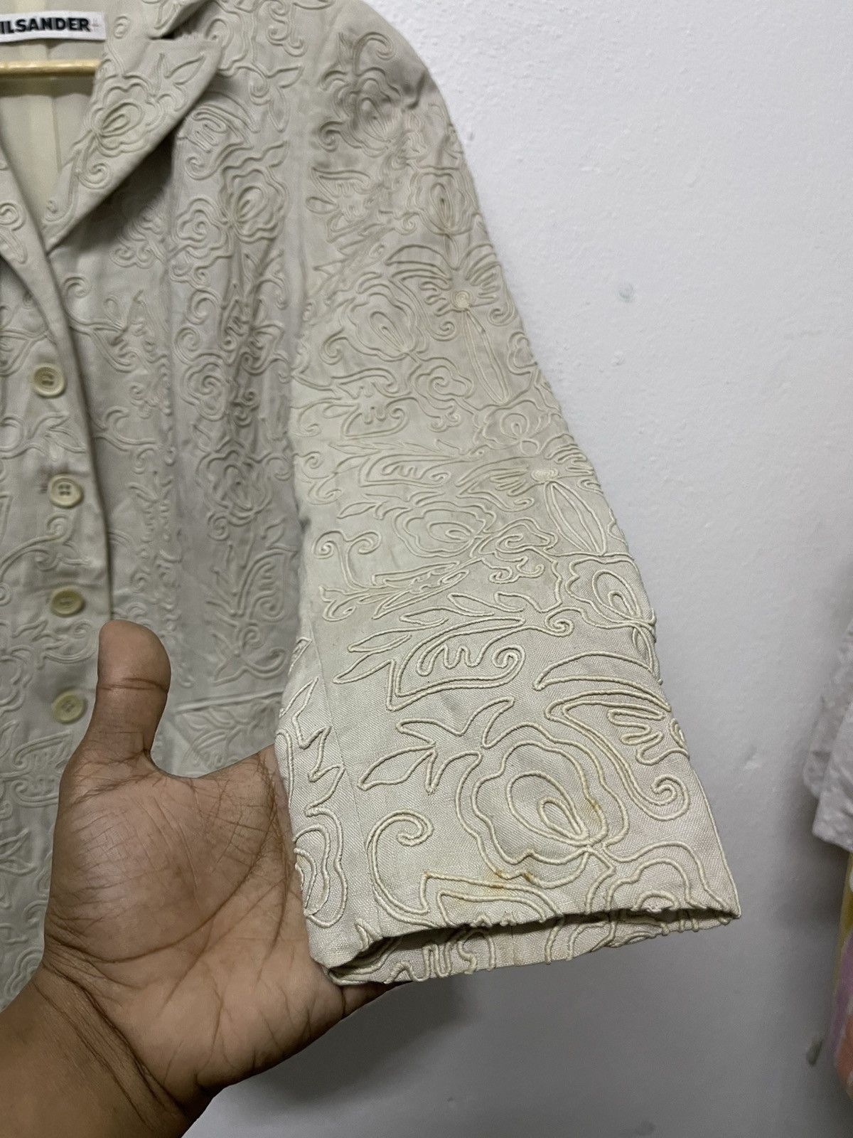 Jil Sander 1990s JIL SANDER EMBROIDERED FORMAL SUIT RARE DESIGN Size XS / US 0-2 / IT 36-38 - 11 Thumbnail