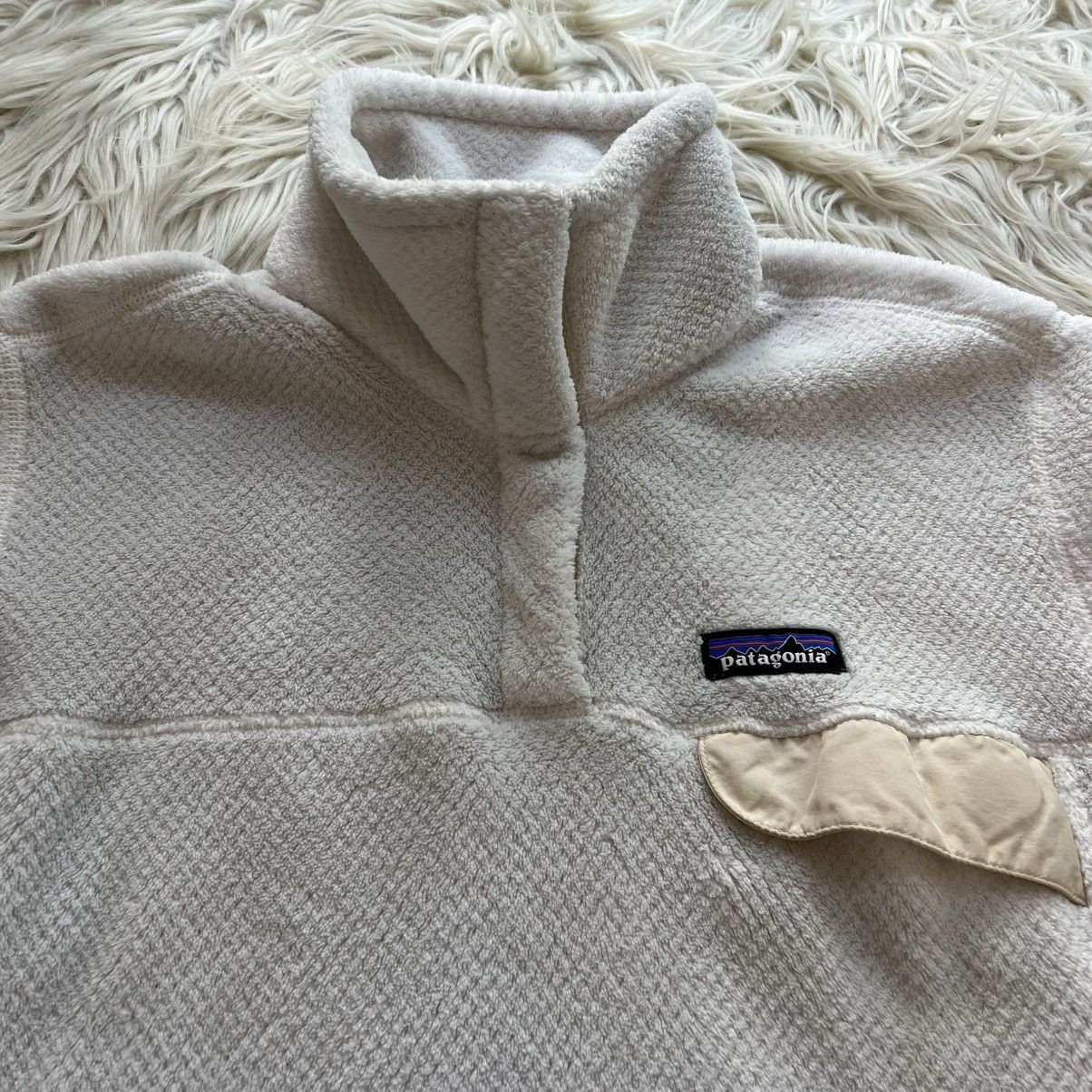 Patagonia PATAGONIA Cream Ivory Re-tool T Snap Fleece Women’s Size L Size L / US 10 / IT 46 - 3 Thumbnail