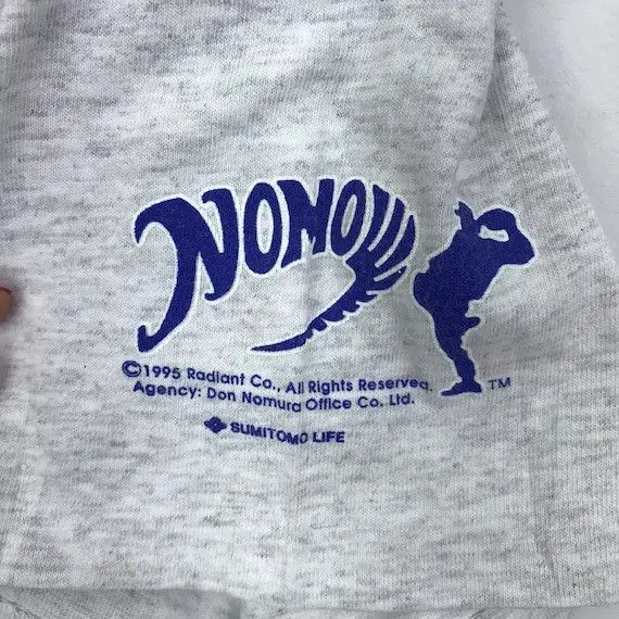 MLB Vtg 1995 HIDEO NOMO MLB La Dodgers Baseball Tee Shirt Japan Size US M / EU 48-50 / 2 - 4 Thumbnail