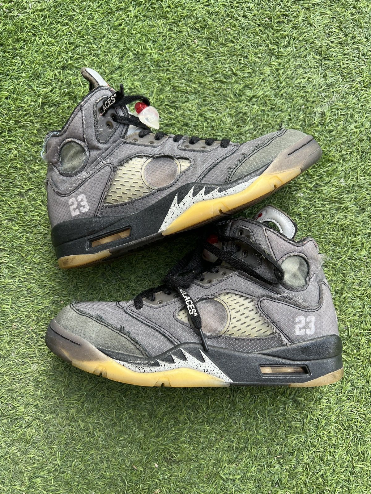 Jordan Brand × Off-White Nike OFF-WHITE x Air Jordan 5 Retro SP 'Muslin' CT8480-001 Size US 9.5 / EU 42-43 - 2 Thumbnail